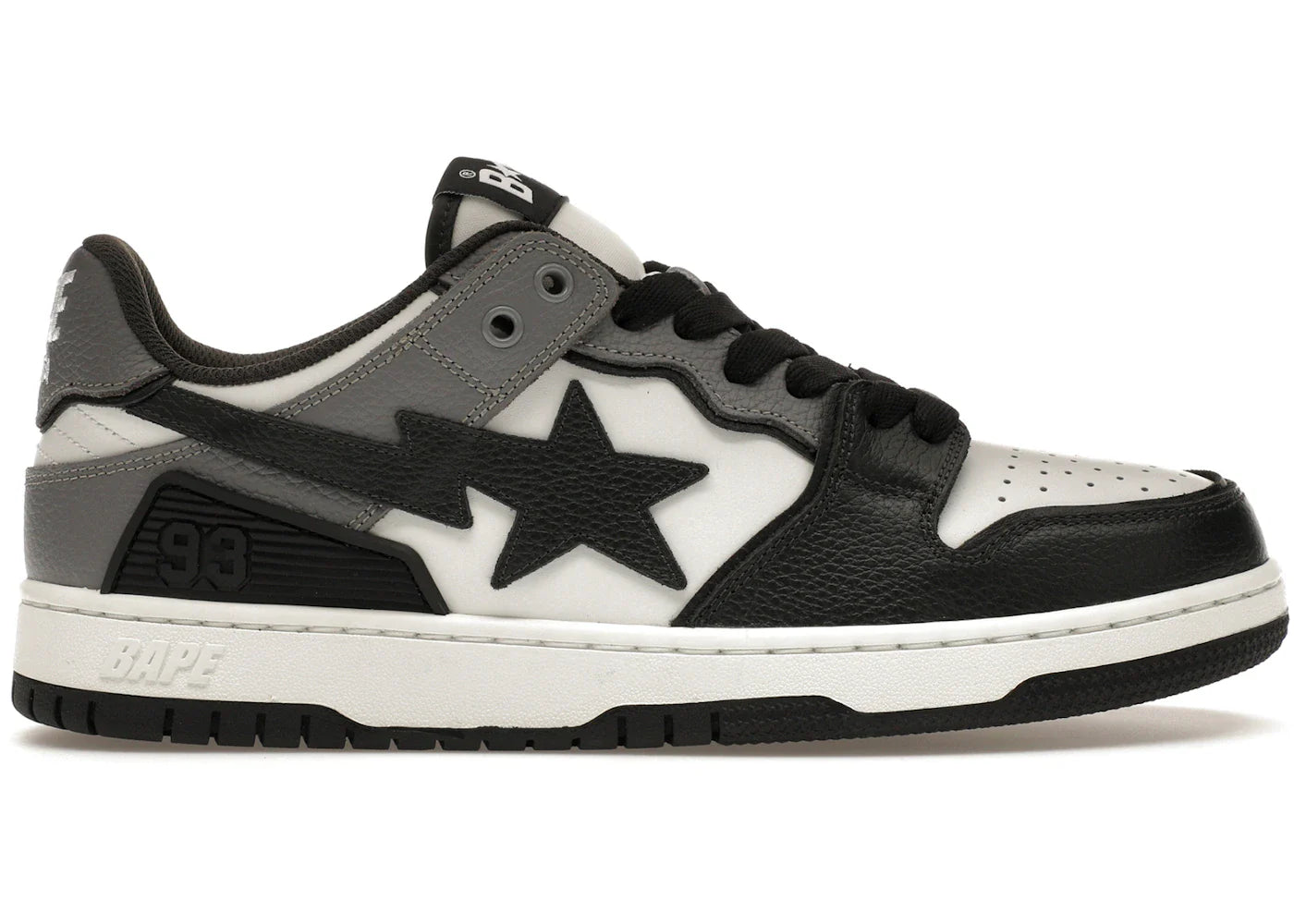 Bape A Bathing Ape Sk8 Sta #5 Black White Grey