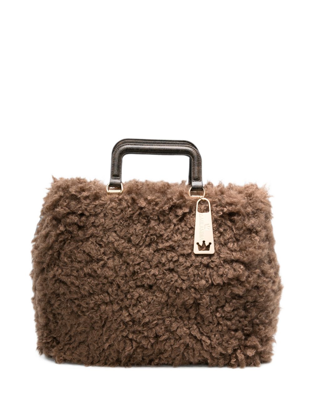 La Milanesa Amal Faux-Fur Bag – outer: polyester 100%