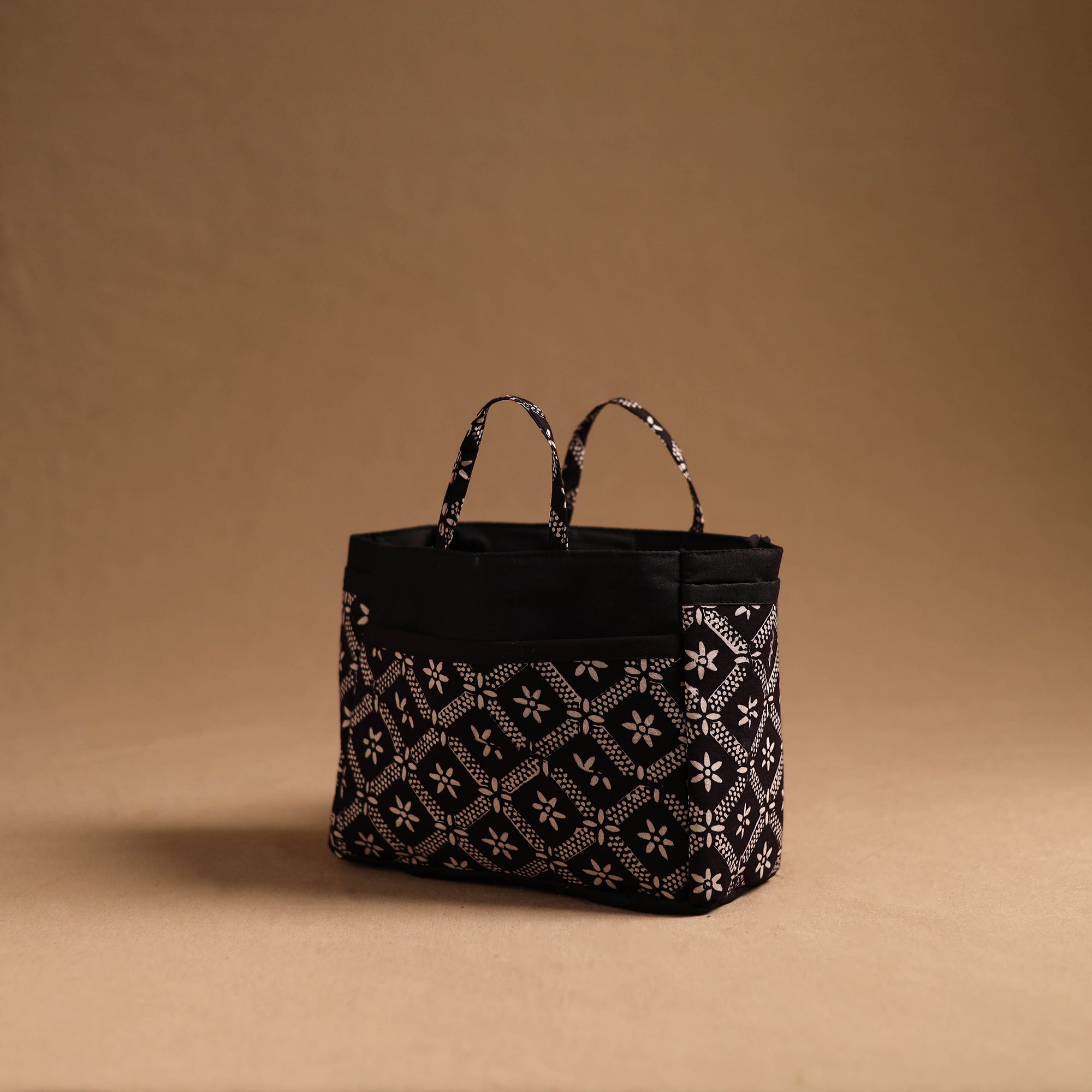 NOORI BAZAR Brown - Handmade Cotton Multipurpose Cosmetic/Toiletry Bag 02 - view 2