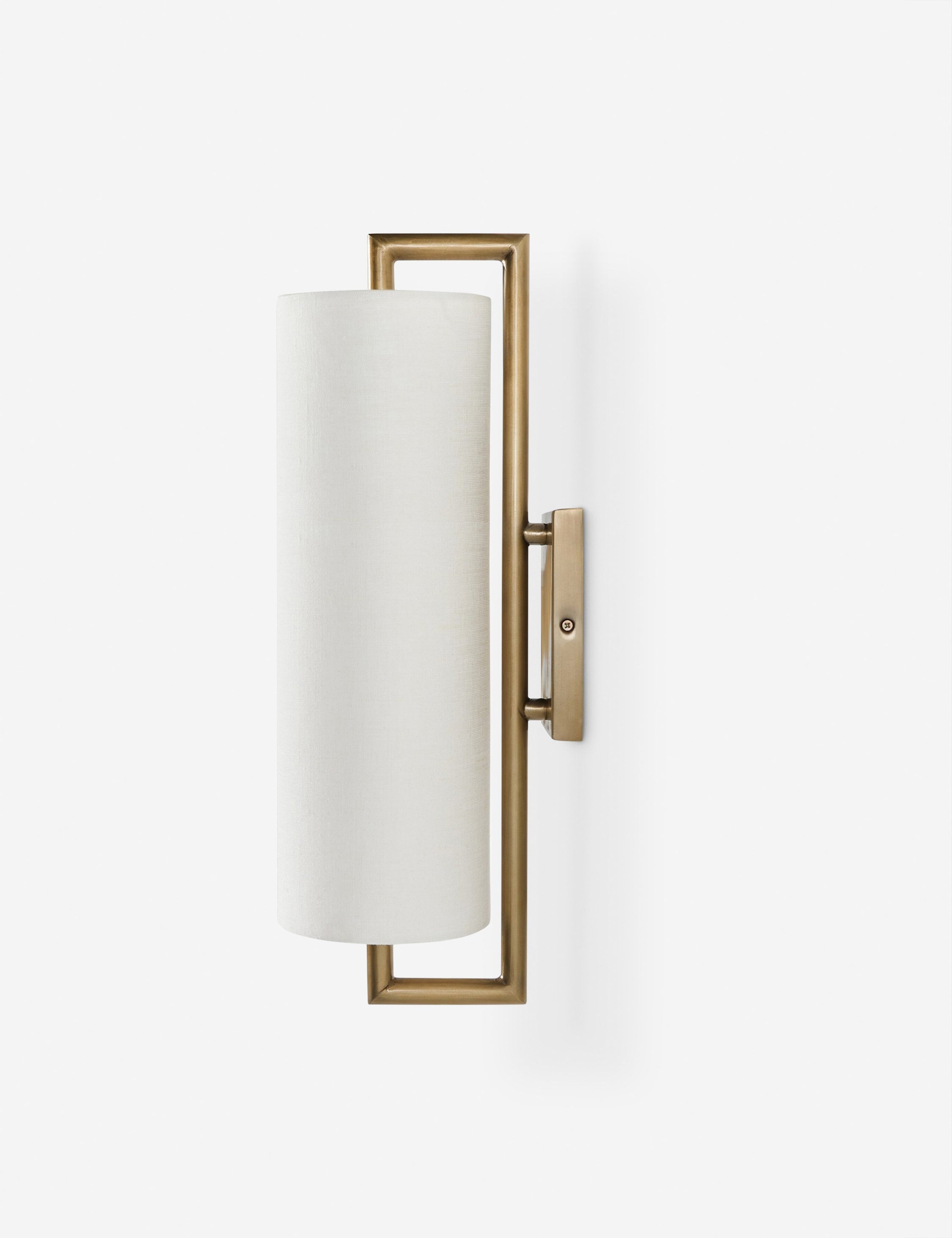 Lulu and Georgia Reed Sconce – Aged Brass - view 3