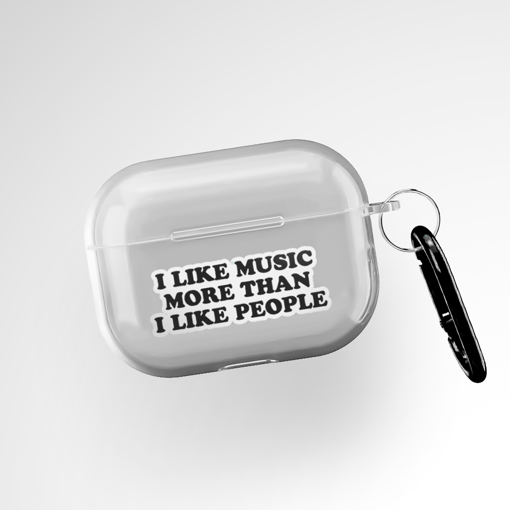 Cover It Up I like music Clear Airpods Pro Case Covers
