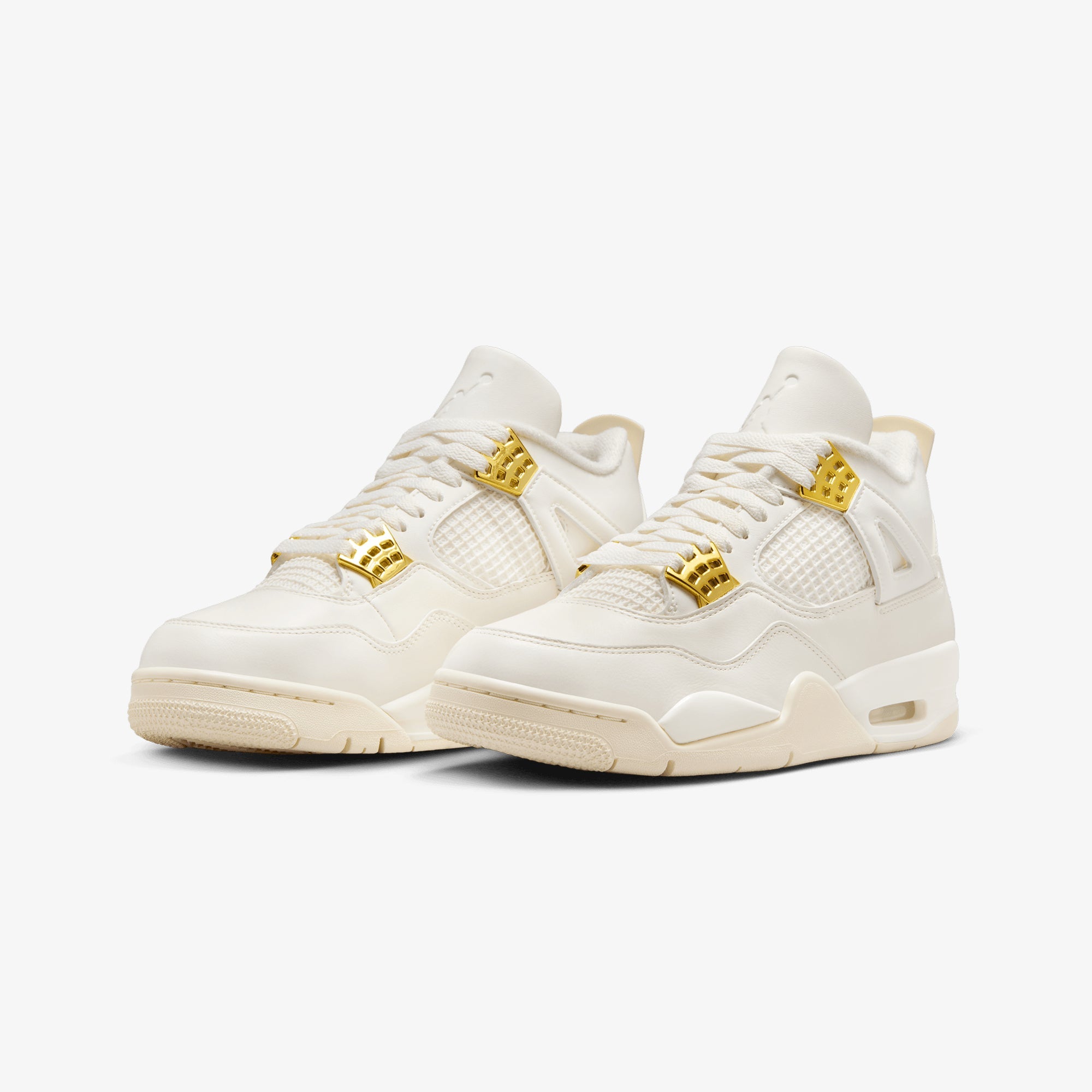 Jordan | AIR JORDAN 4 RETRO { SAIL/METALLIC GOLD-BLACK - view 2