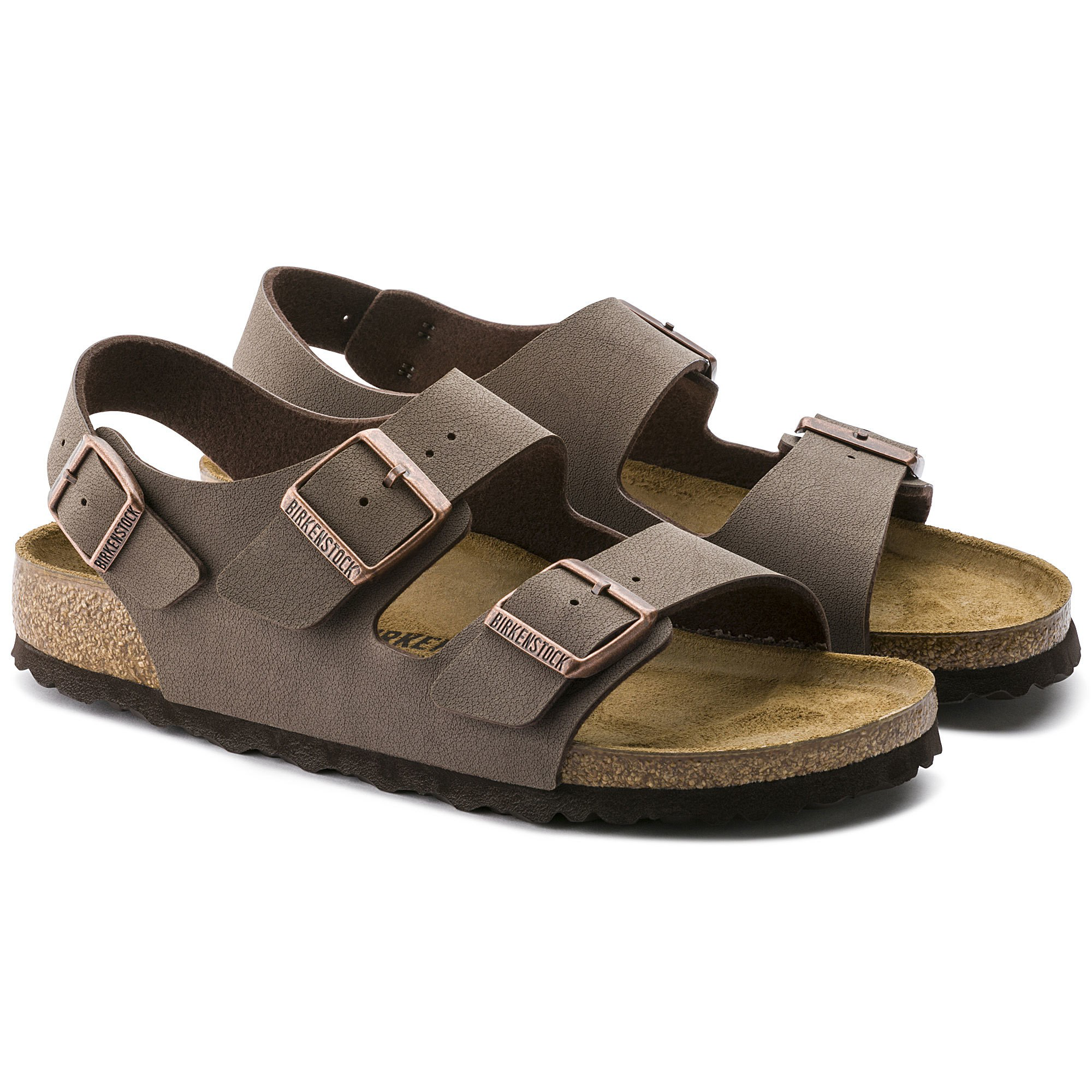 Birkenstock Milano Birko-Flor Birkibuc – Brown - view 5