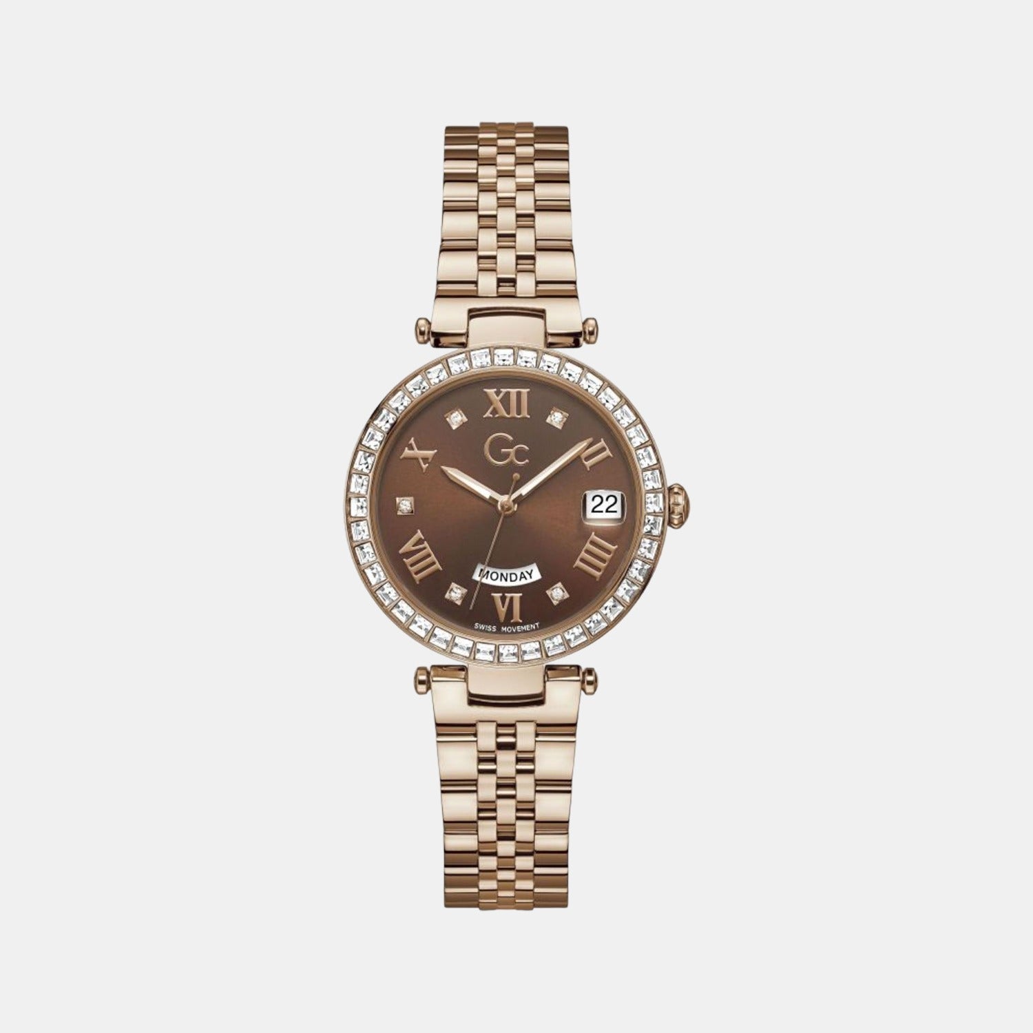 GC Flair Women Quartz Brown Dial Analog Stainless Steel Watch Z01009L4MF