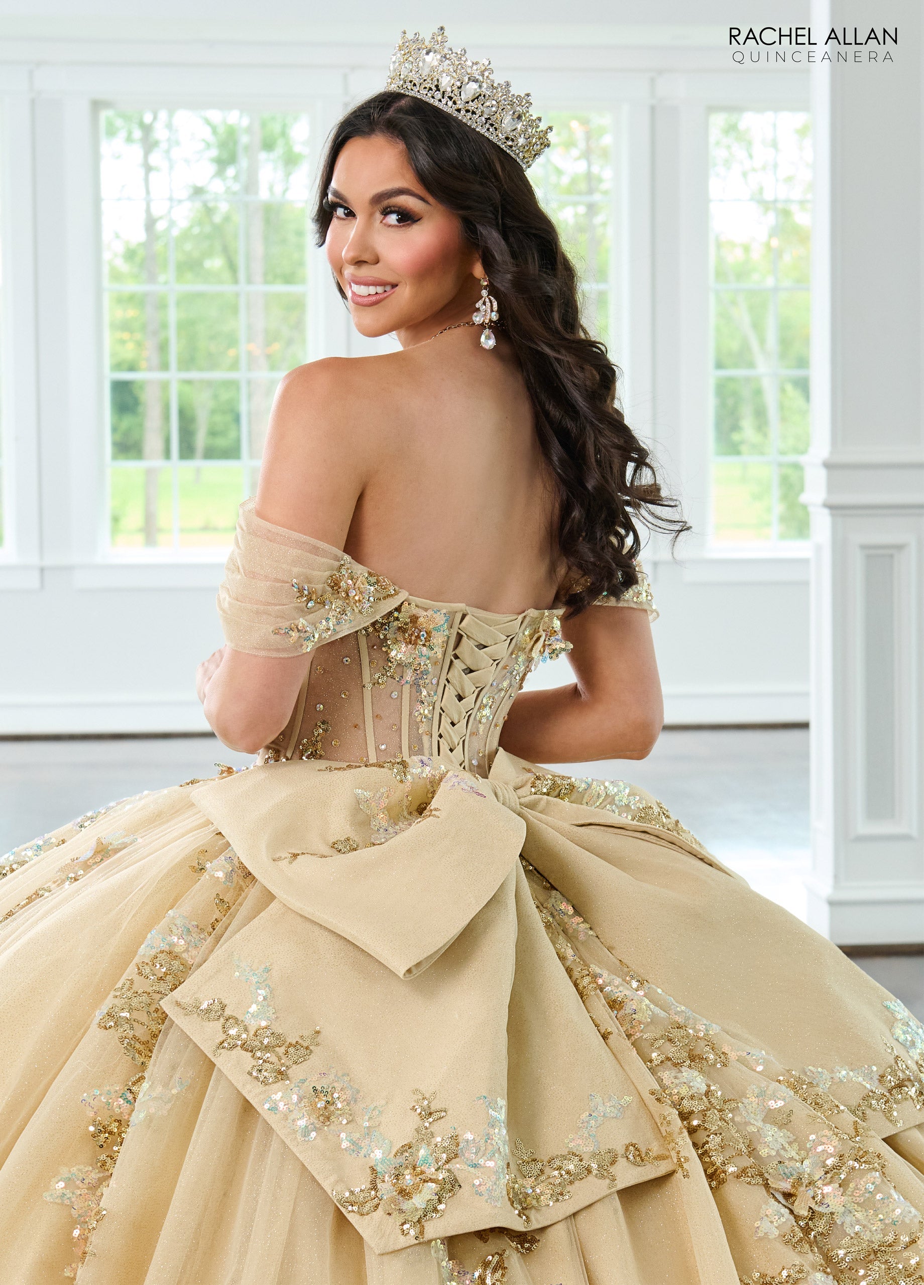 Mary's Bridal Sheer Corset Quinceanera Dress by Rachel Allan RQ2224 - view 7