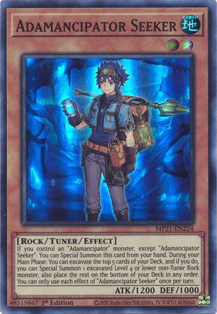 Yu-Gi-Oh! Adamancipator Seeker - MP21-EN224 - Super Rare - 1st Edition