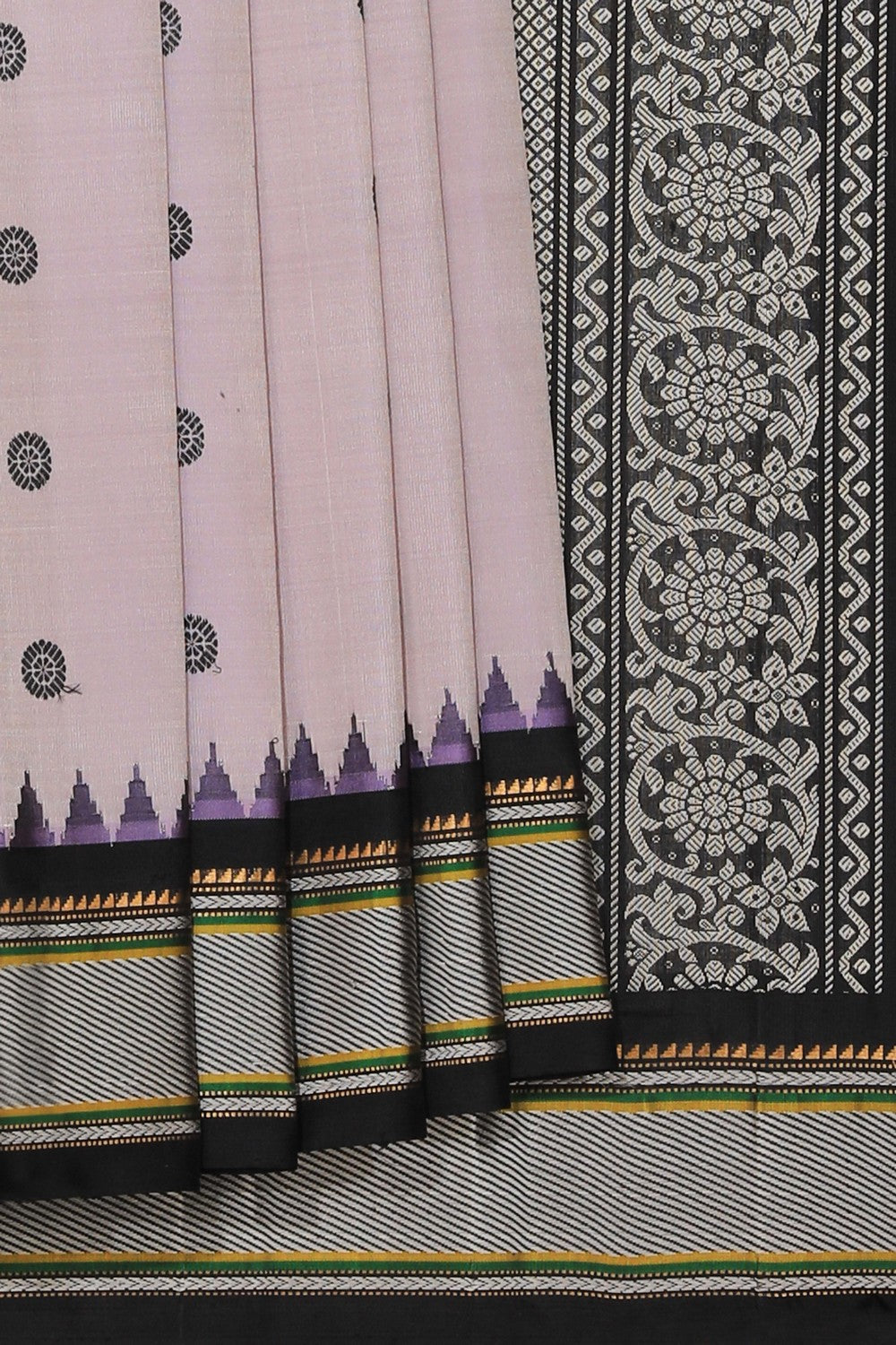 Kalanjali Gadwal Silk Lavender Purple Saree – Women's