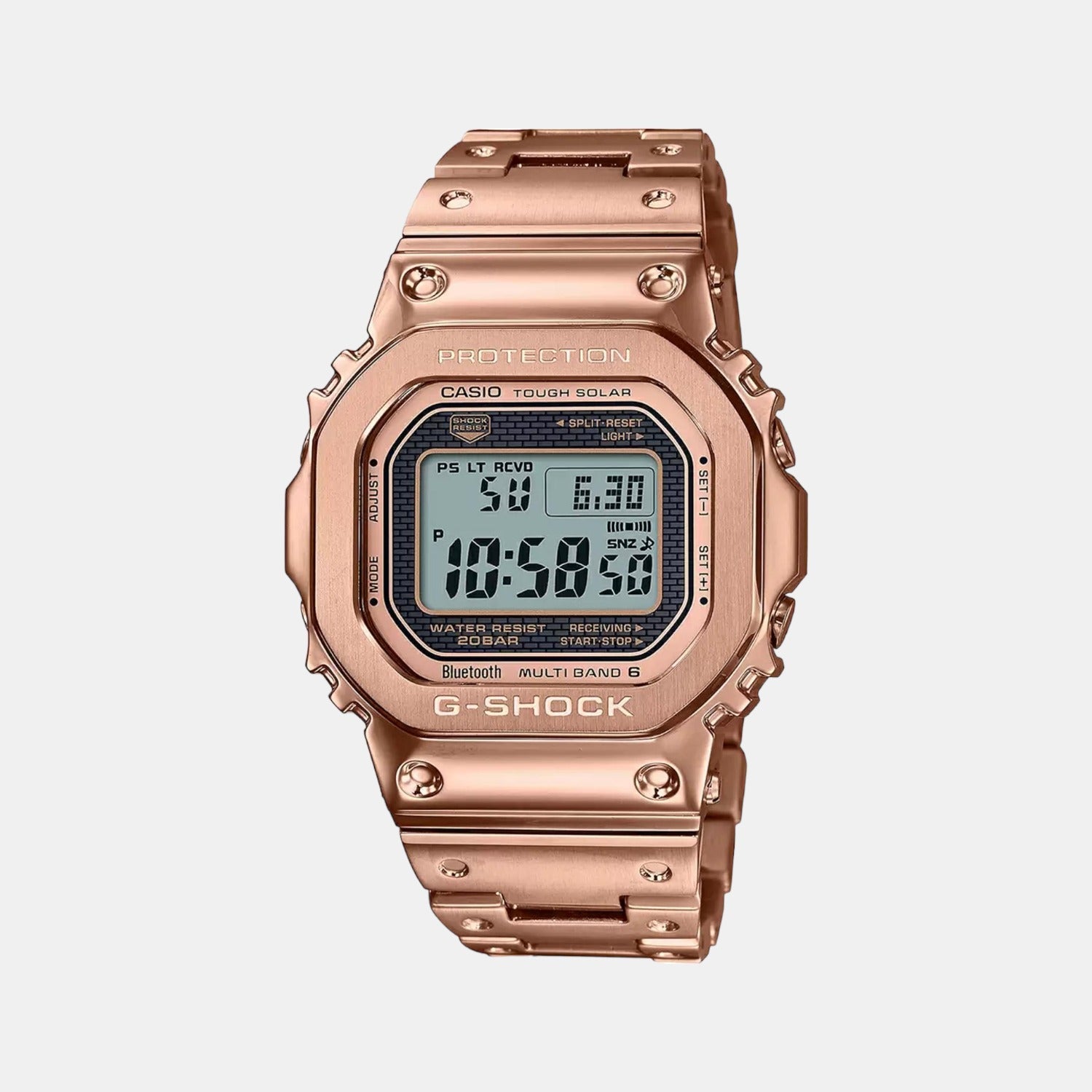 Casio G-Shock Men Quartz Two Tone Dial Digital Stainless Steel Watch G1105