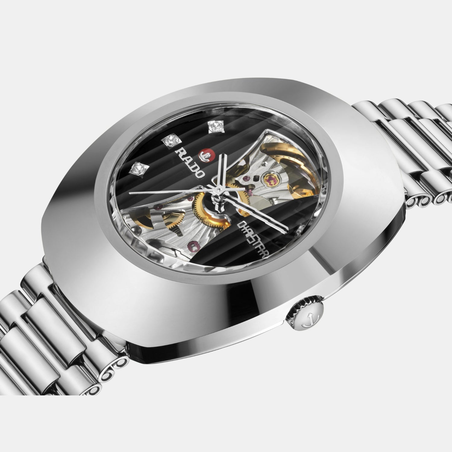 Rado Diastar Men Automatic Black Dial Analog Stainless Steel Watch R12063103 - view 2