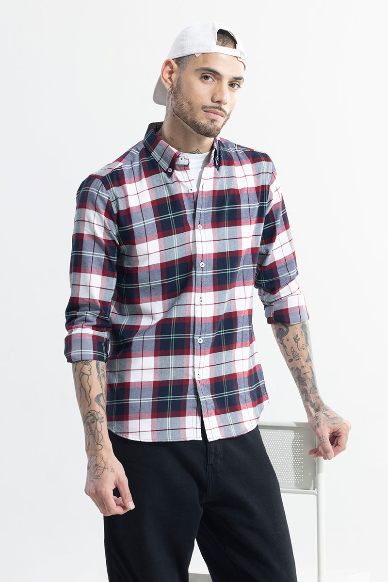 SNITCH Boldsquare Grey Checks Shirt