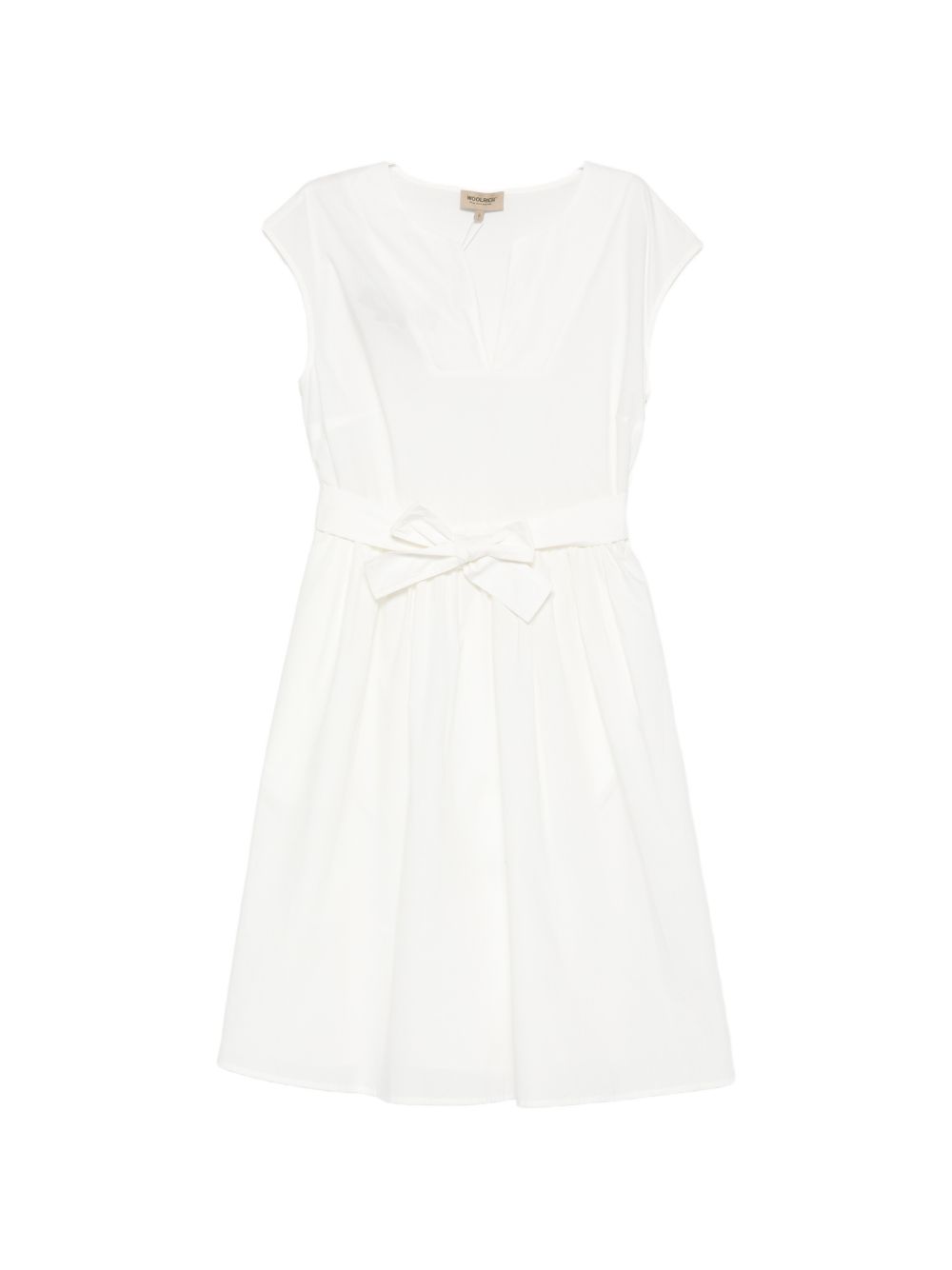 Woolrich V-neck Cotton short dress – Cotton 100%