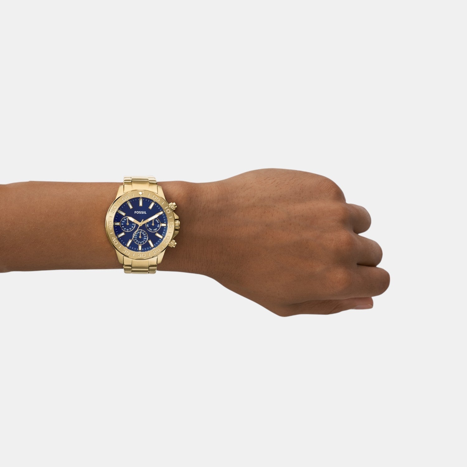 Fossil Bannon Men Quartz Blue Dial Multi-Function Stainless Steel Watch BQ2706 - view 4