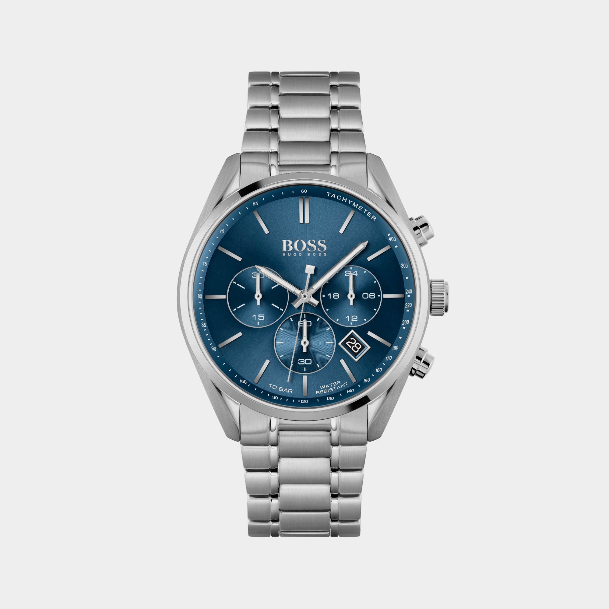 Boss Champion Men Quartz Blue Dial Chronograph Stainless Steel Watch 1513818