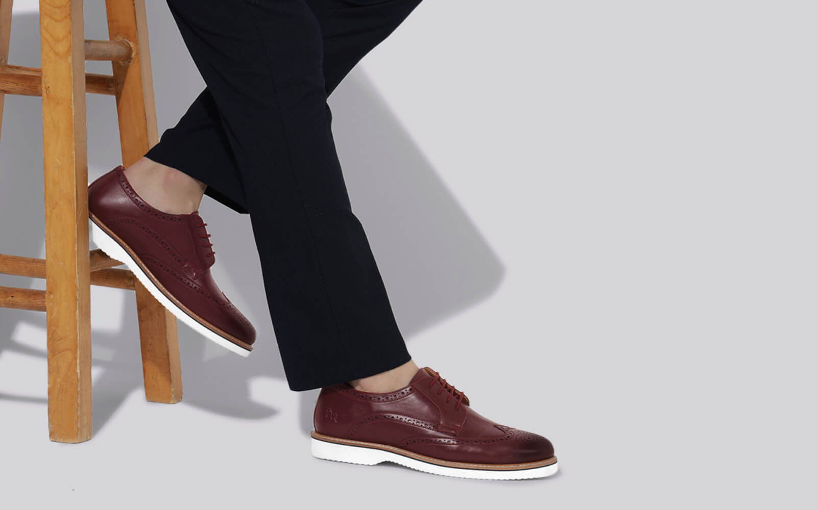 Neeman's Luxe Brogues : Burgundy - view 6