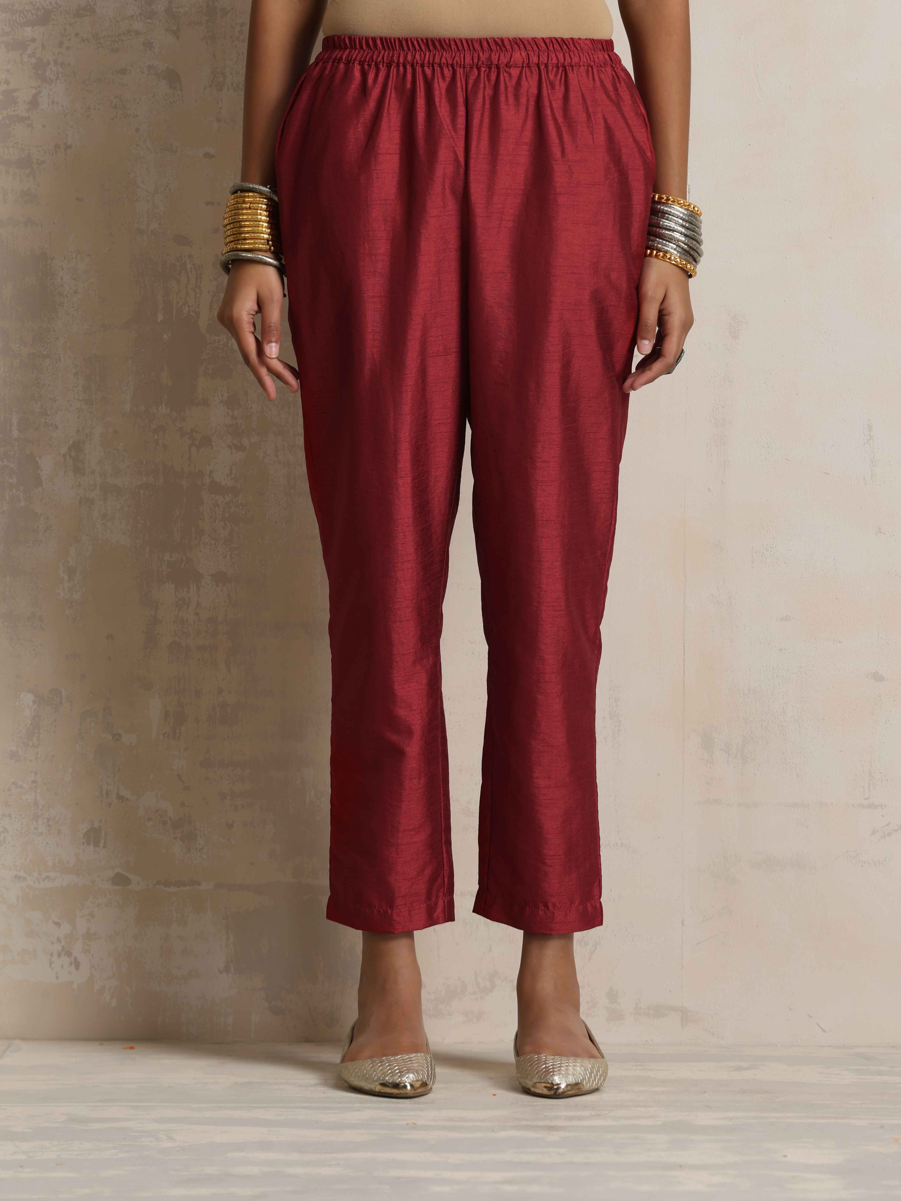 trueBrowns Gold Silk Kurta Set - view 9