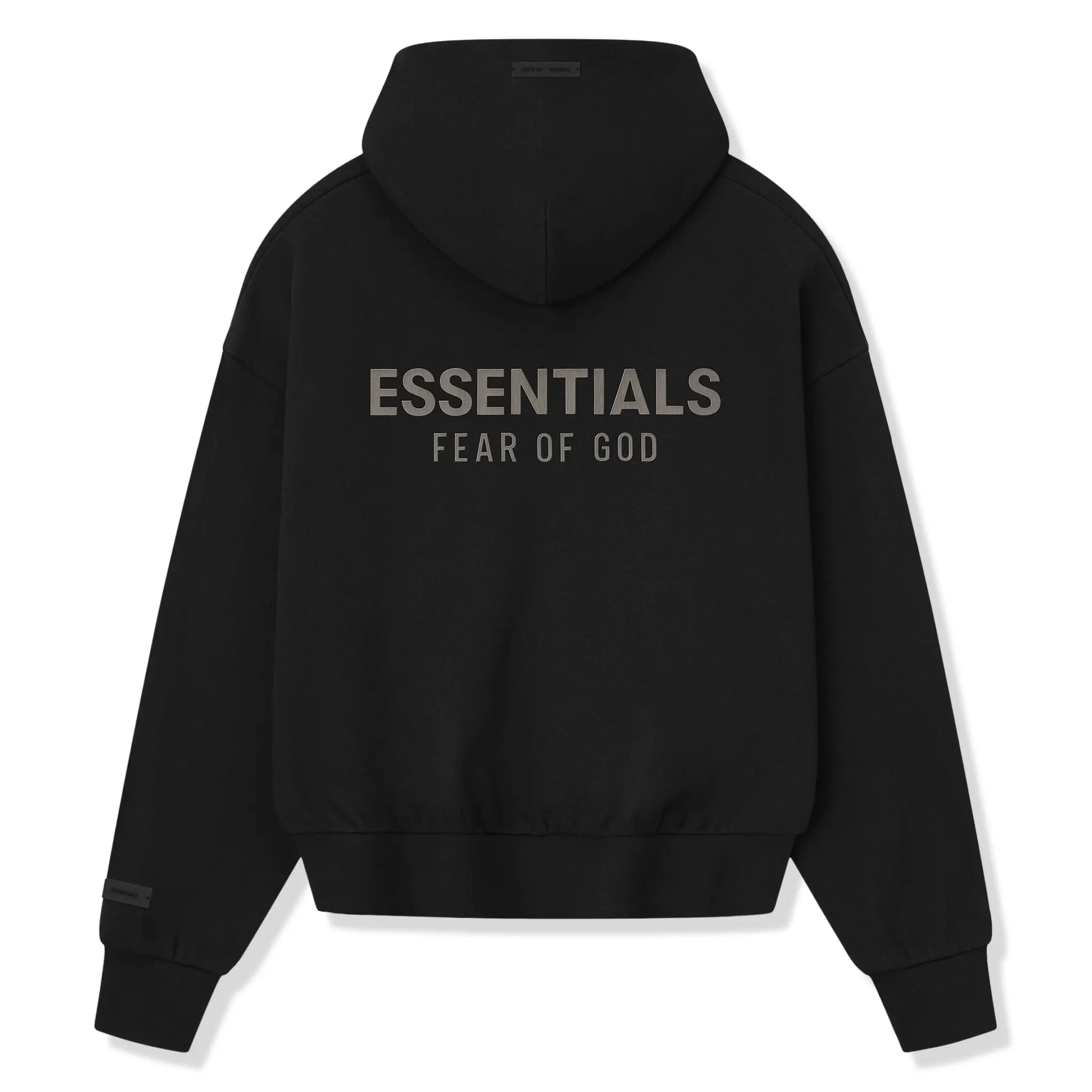 Fear Of God Essentials Classic Fleece Jet Black Metalic Zip-Up Hoodie (SS25) - view 2