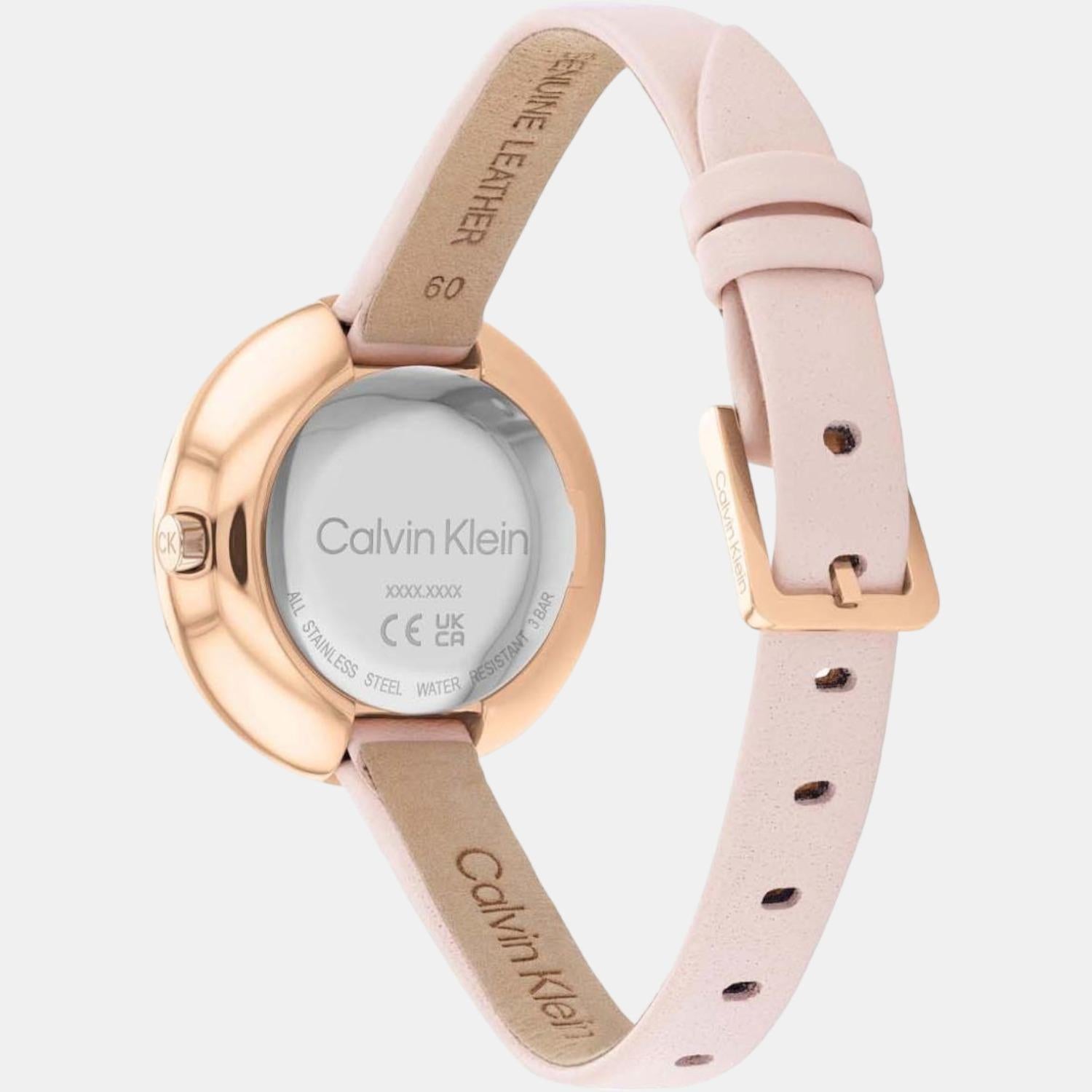 Calvin Klein Confidence Women Quartz Silver Dial Analog Leather Watch 25200025 - view 2