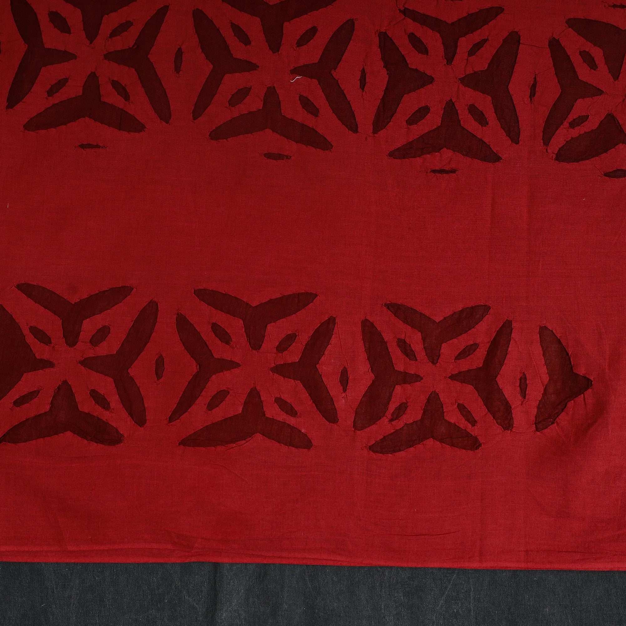 SHADES OF MARUDHARA 3pc Cut Work Cotton Barmer Applique Dress Material 49 - view 5