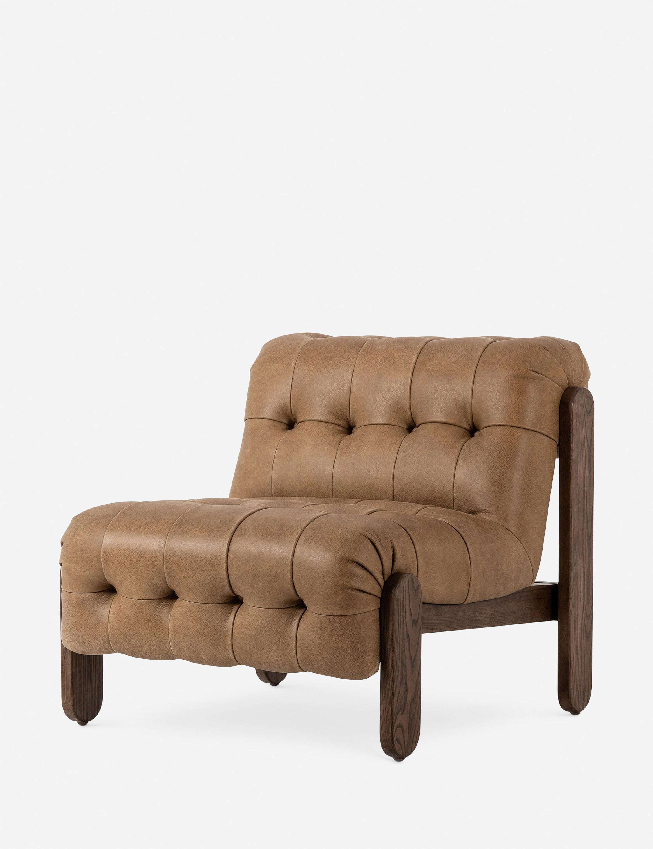Lulu and Georgia Cantor Leather Accent Chair – Tan Leather