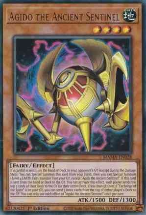 Yu-Gi-Oh! Agido the Ancient Sentinel - MAMA-EN028 - Ultra Rare - 1st Edition