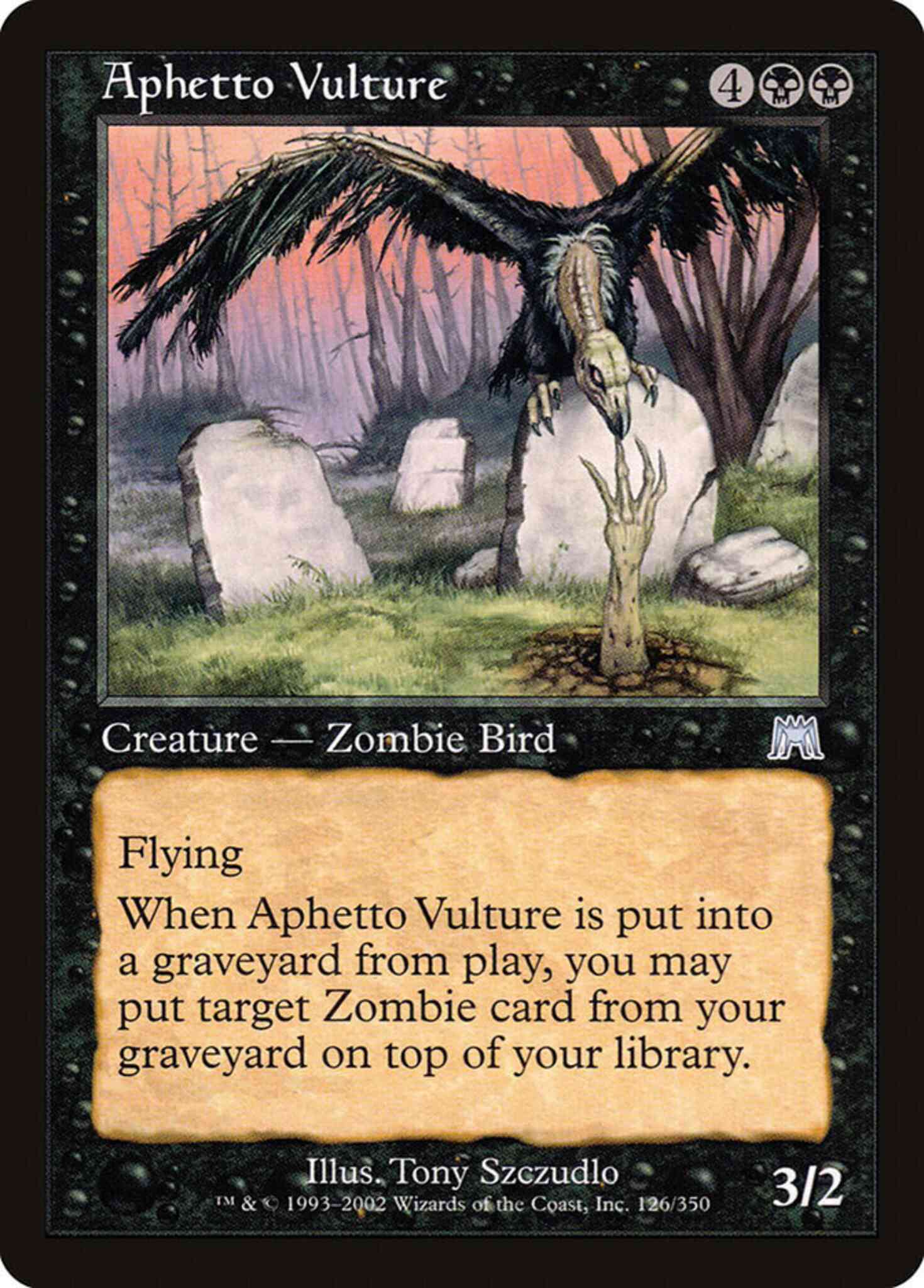 Aphetto vulture 126 – Magic Aphetto Vulture [126] [Onslaught] [Non-Foil]