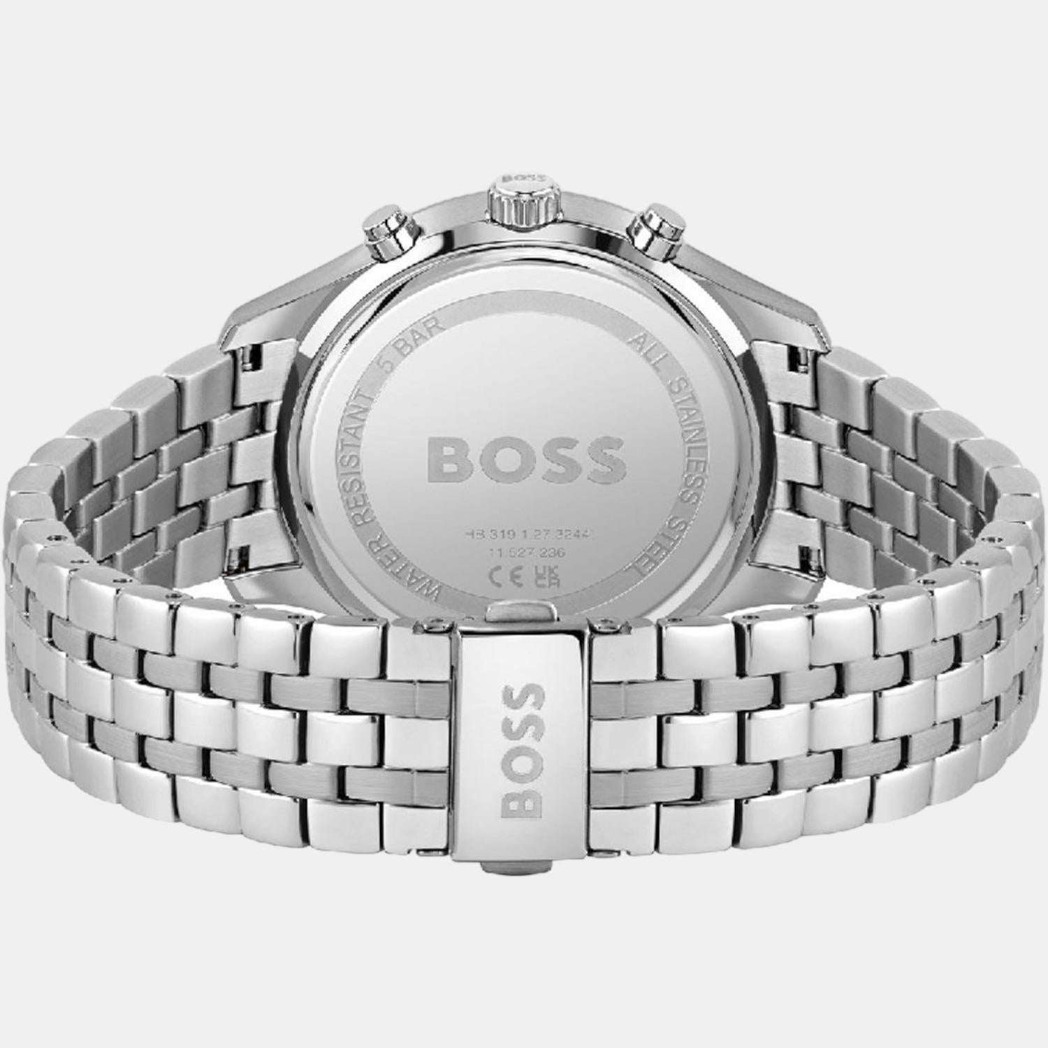 Boss Associate Men Quartz Green Dial Chronograph Stainless Steel Watch 1513975 - view 3
