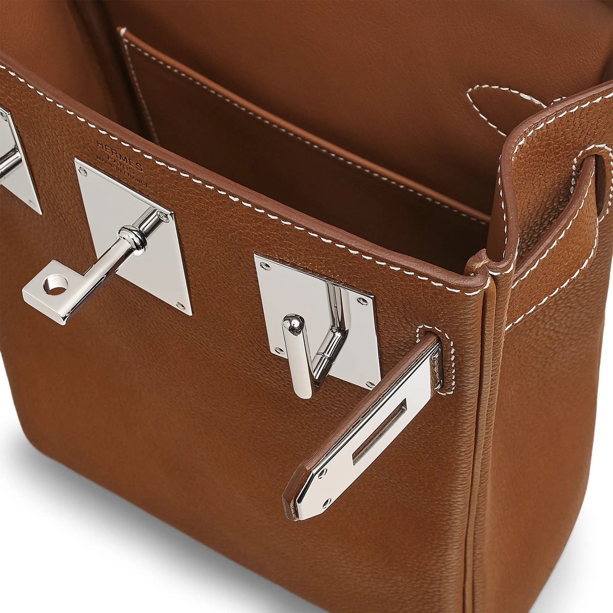 Hermès Paris Hermès Hac a Dos PM Barenia Faubourg Fauve Palladium Hardware Backpack - view 5