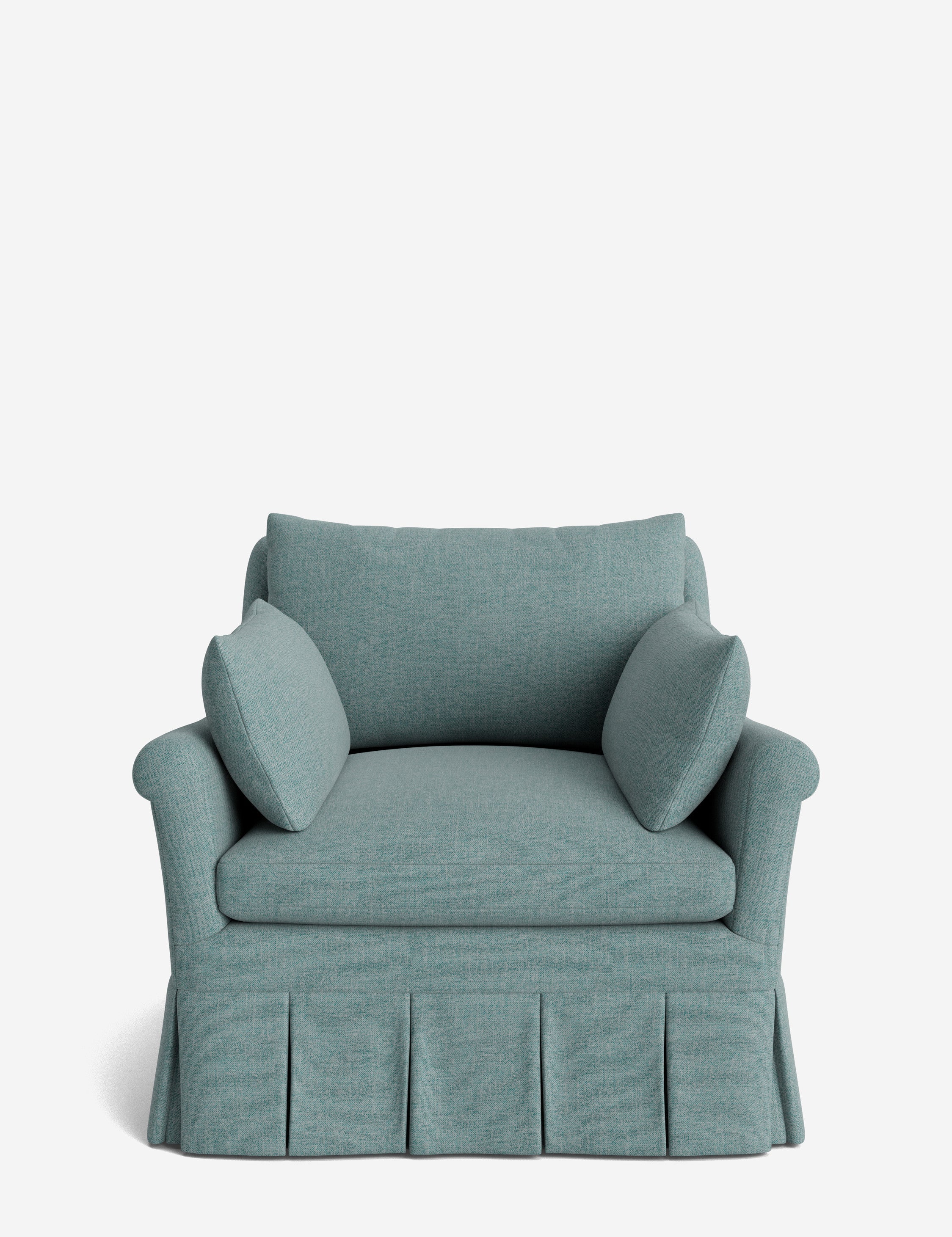 Lulu and Georgia Portola Rolled Arm Luxe Depth Pleated Chair - view 24