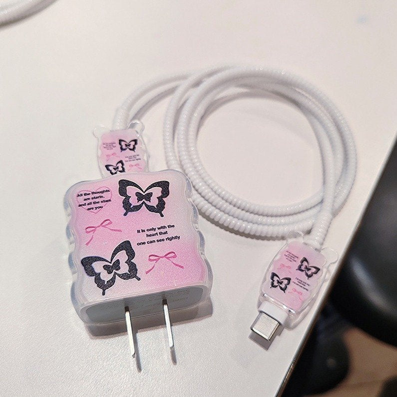 Peeperly Elegant Butterfly Bliss Charger Protector Kit - view 3