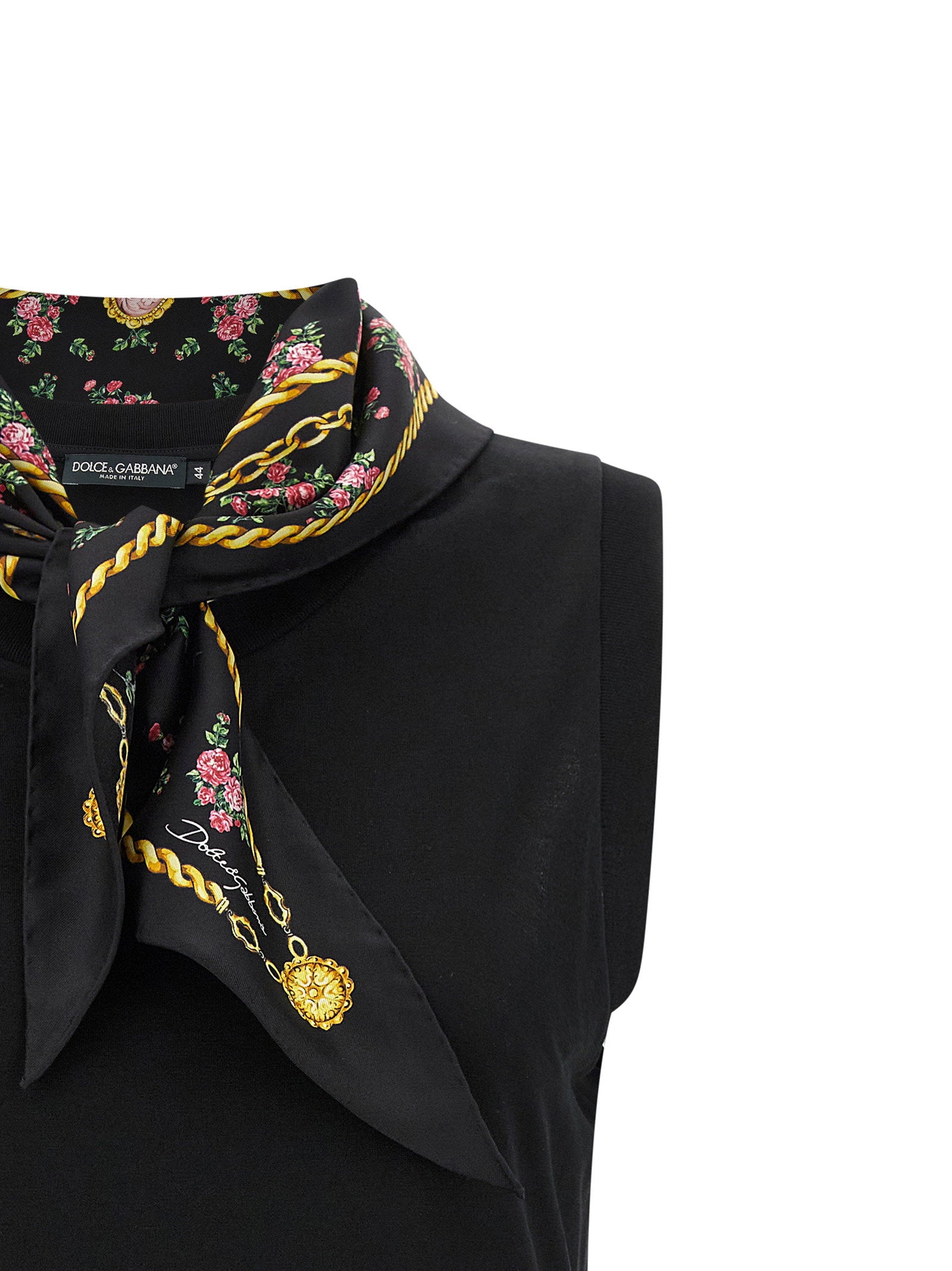 Dolce & Gabbana T-shirt With Scarf – 100% cotton - view 4