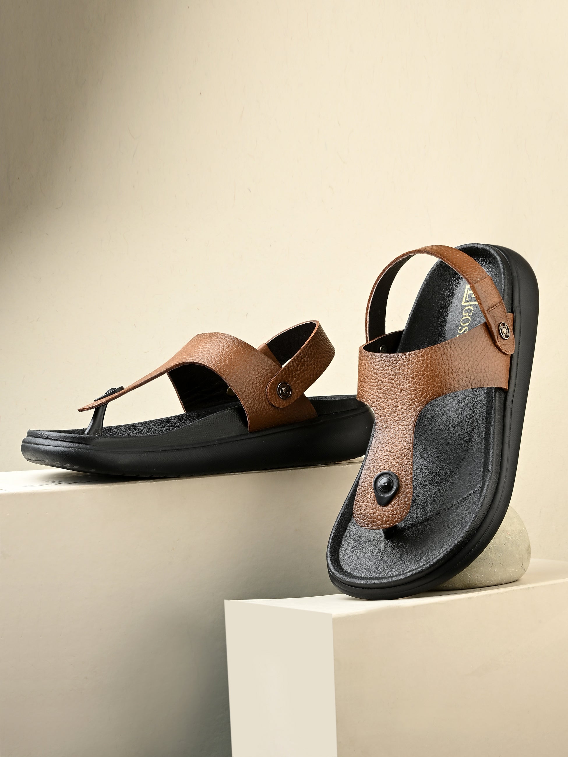 Egoss Shoes Comet Leather Sandals by Aspeerio - view 8