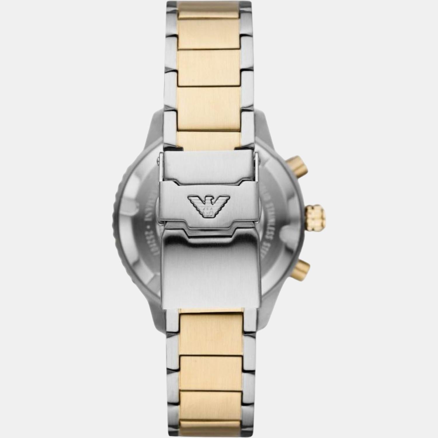 Emporio Armani Helios (World Explorer) Men Quartz Blue Dial Chronograph Stainless Steel Watch AR11362 - view 2