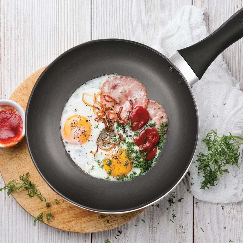 Hard Anodized Fry Pan With Stainless Steel Lid (Milton Procook) - view 6