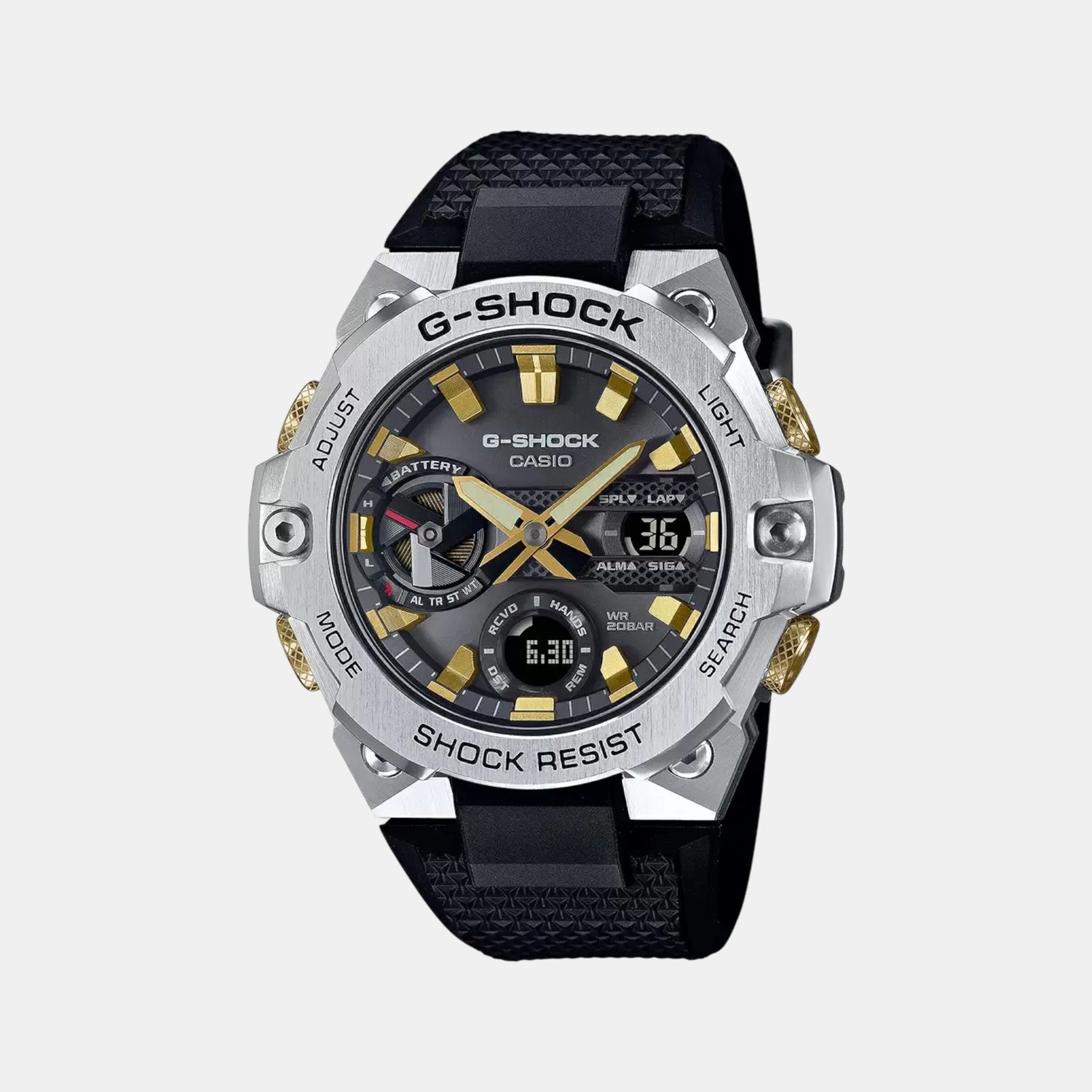 Casio G-Shock Men Quartz Black Dial Analog-Digital Resin Watch G1654