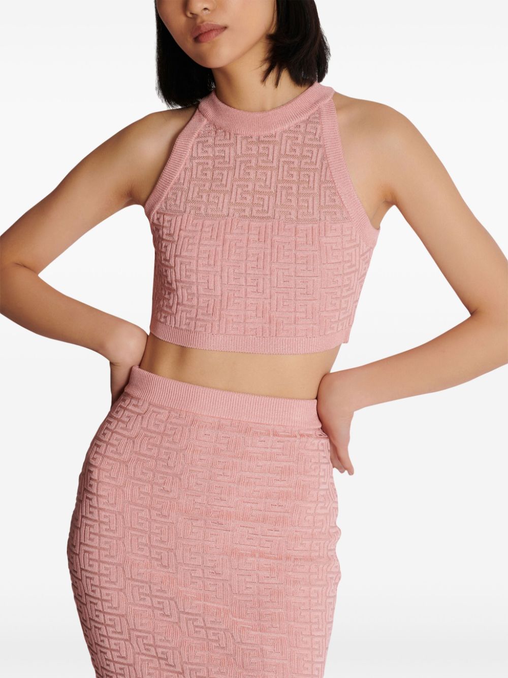 Balmain PB Labyrinth knit top - view 2