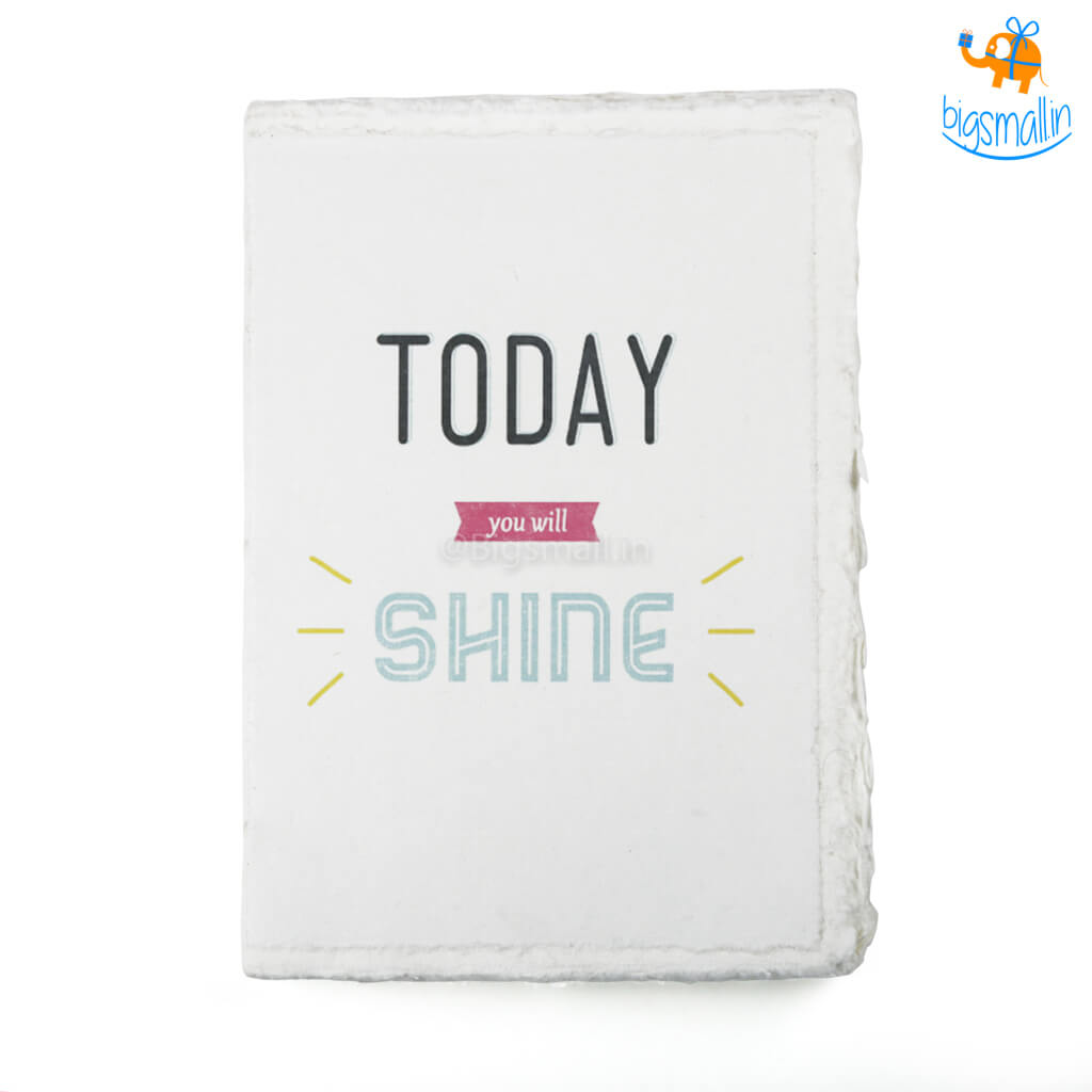 Ascetic Today You Will Shine Journal - view 3