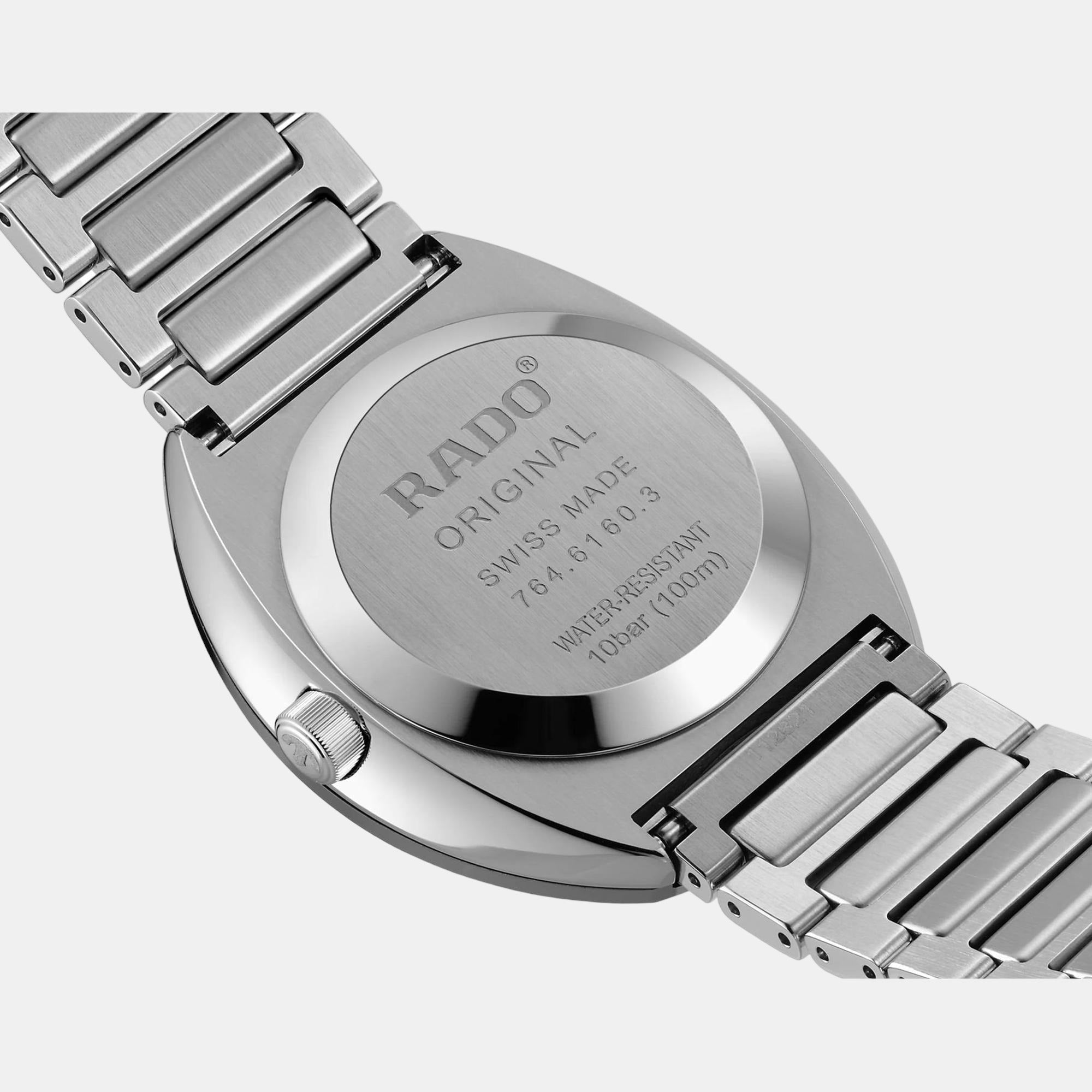 Rado Diastar Unisex Automatic Grey Dial Analog Stainless Steel Watch R12160103 - view 3