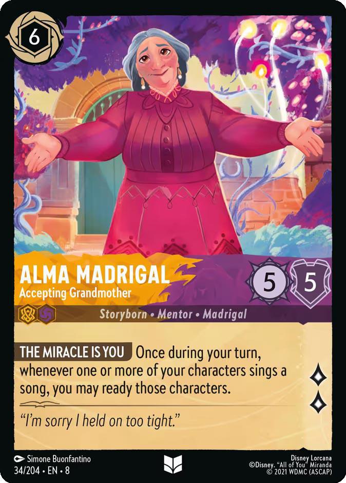 Lorcana Alma Madrigal - Accepting Grandmother - 34/204 [Reign of Jafar] [Non-Foil]