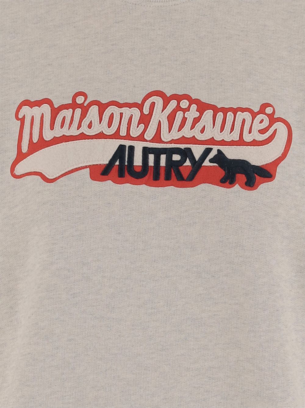 Autry X Maison Kitsune Logo cotton sweatshirt - view 2