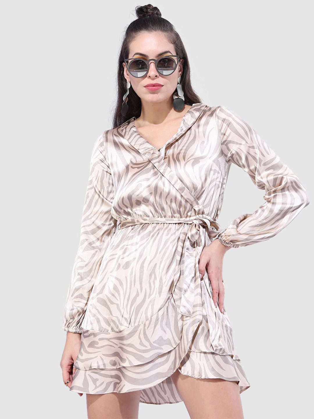 Freehand By The Indian Garage Co Women Zebra Printed Dress