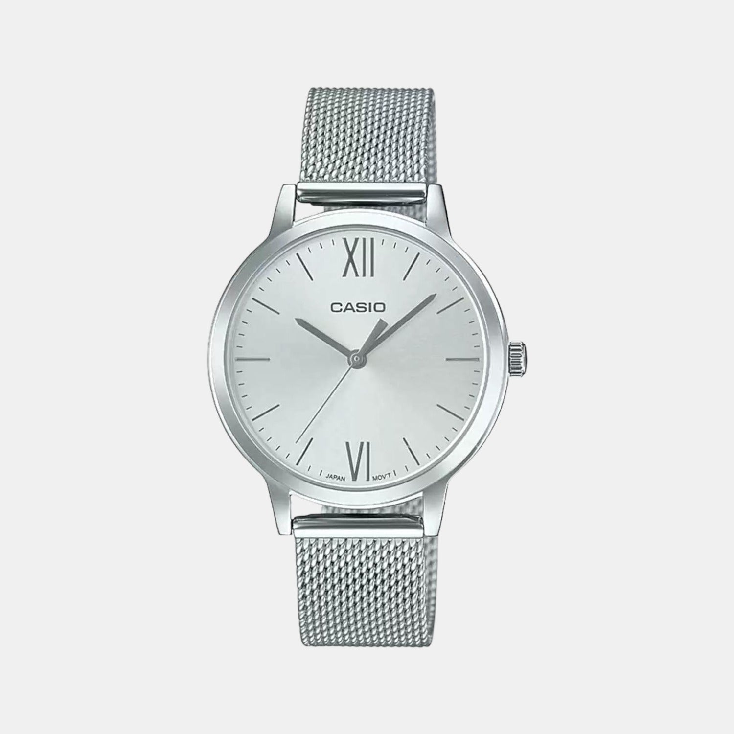 Casio Enticer Women Quartz Silver Dial Analog Stainless Steel Watch A1692