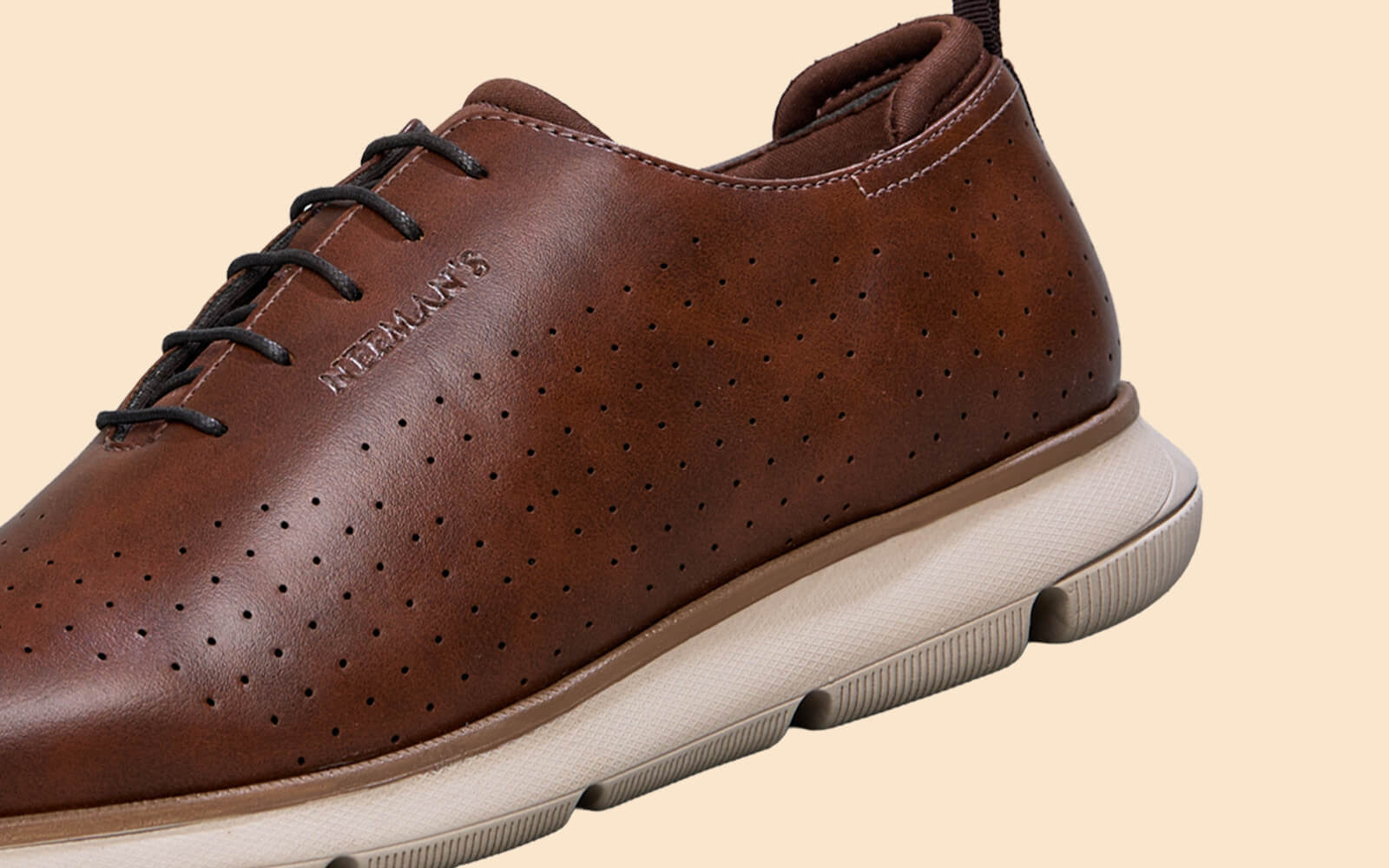 Neeman's Flexy Brogues : Brown - view 7