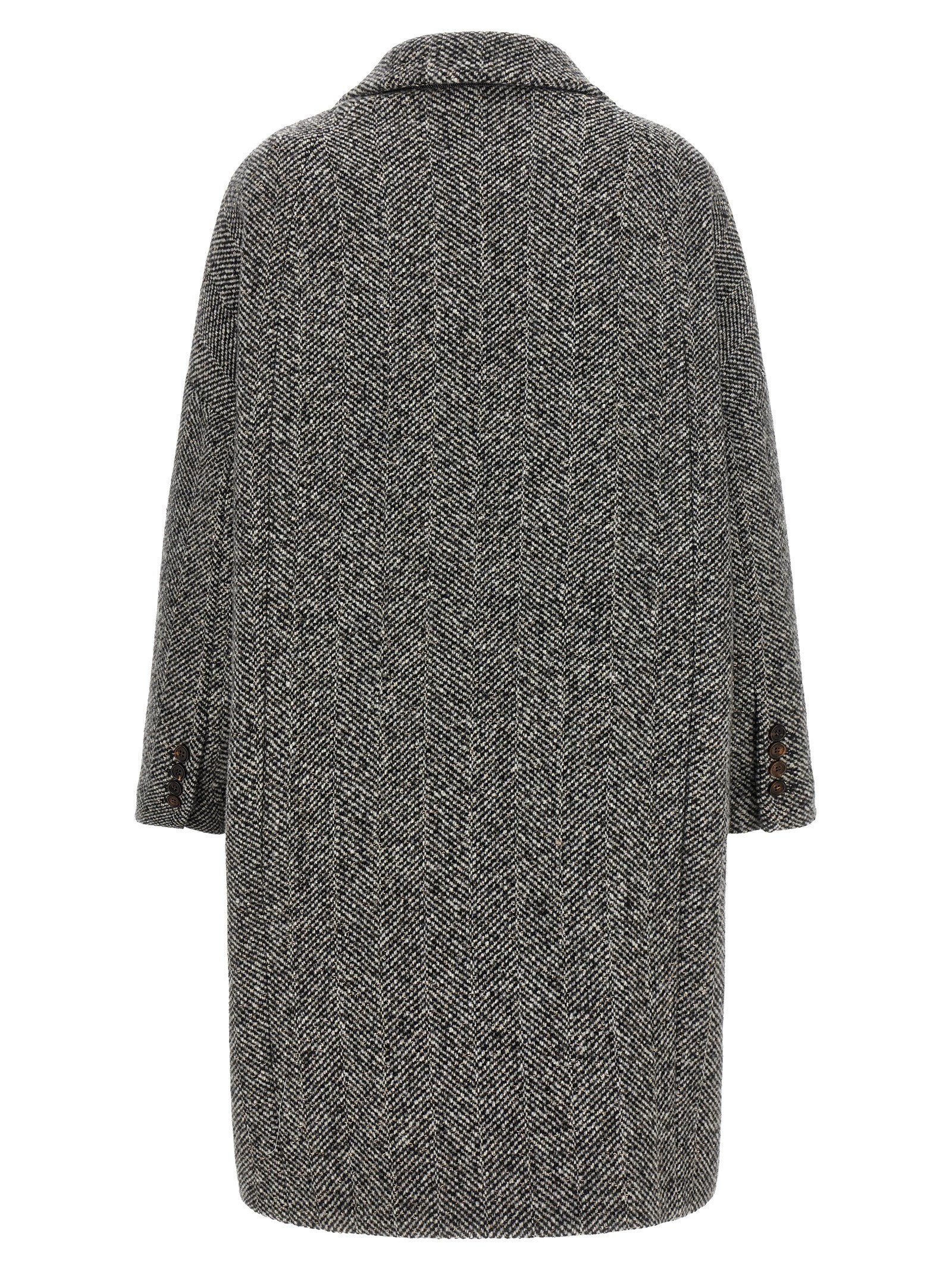 Brunello Cucinelli Dazzling Chevron Coat - view 2