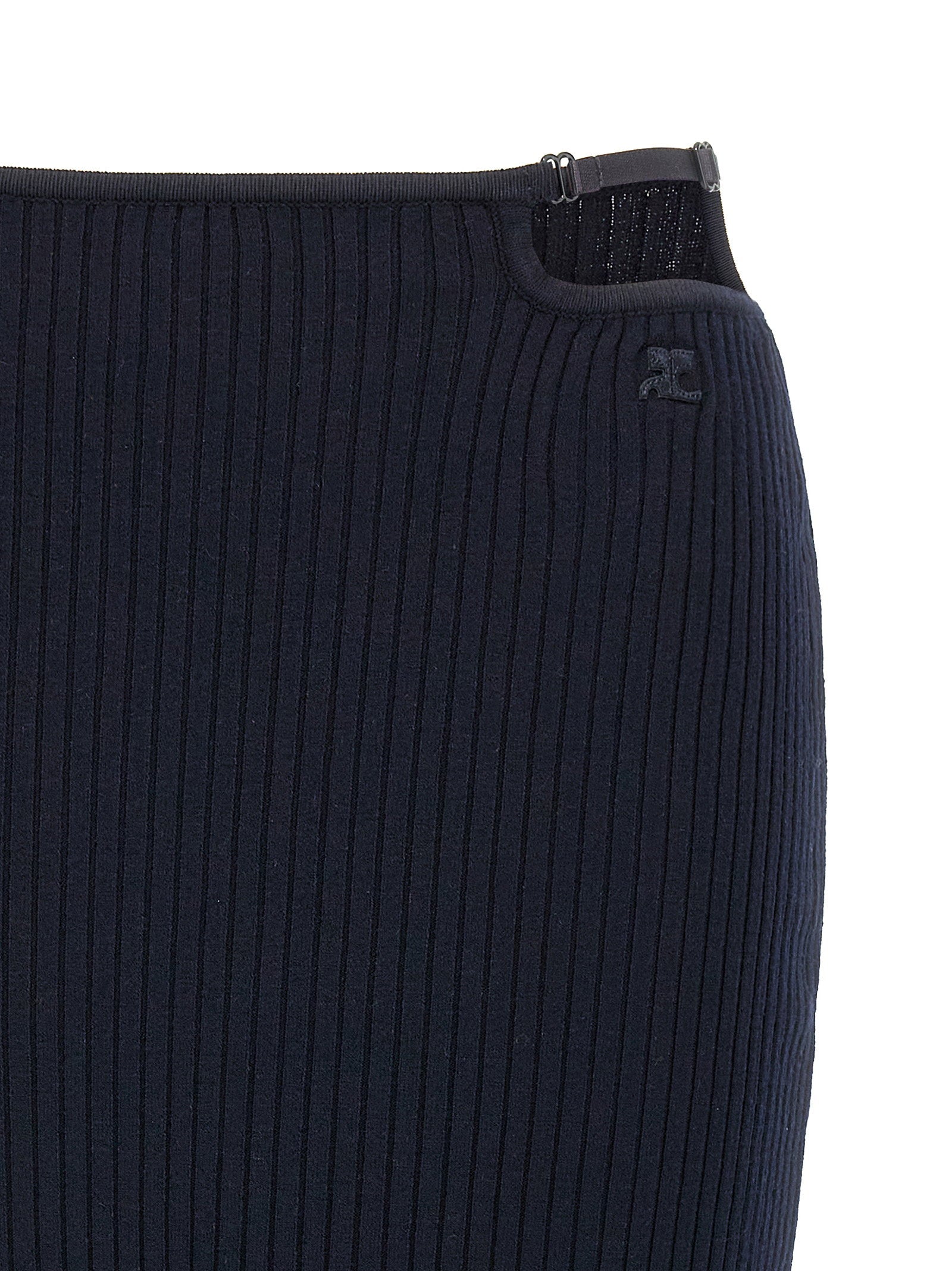 Courreges Loop Rib Knit Skirt - view 3