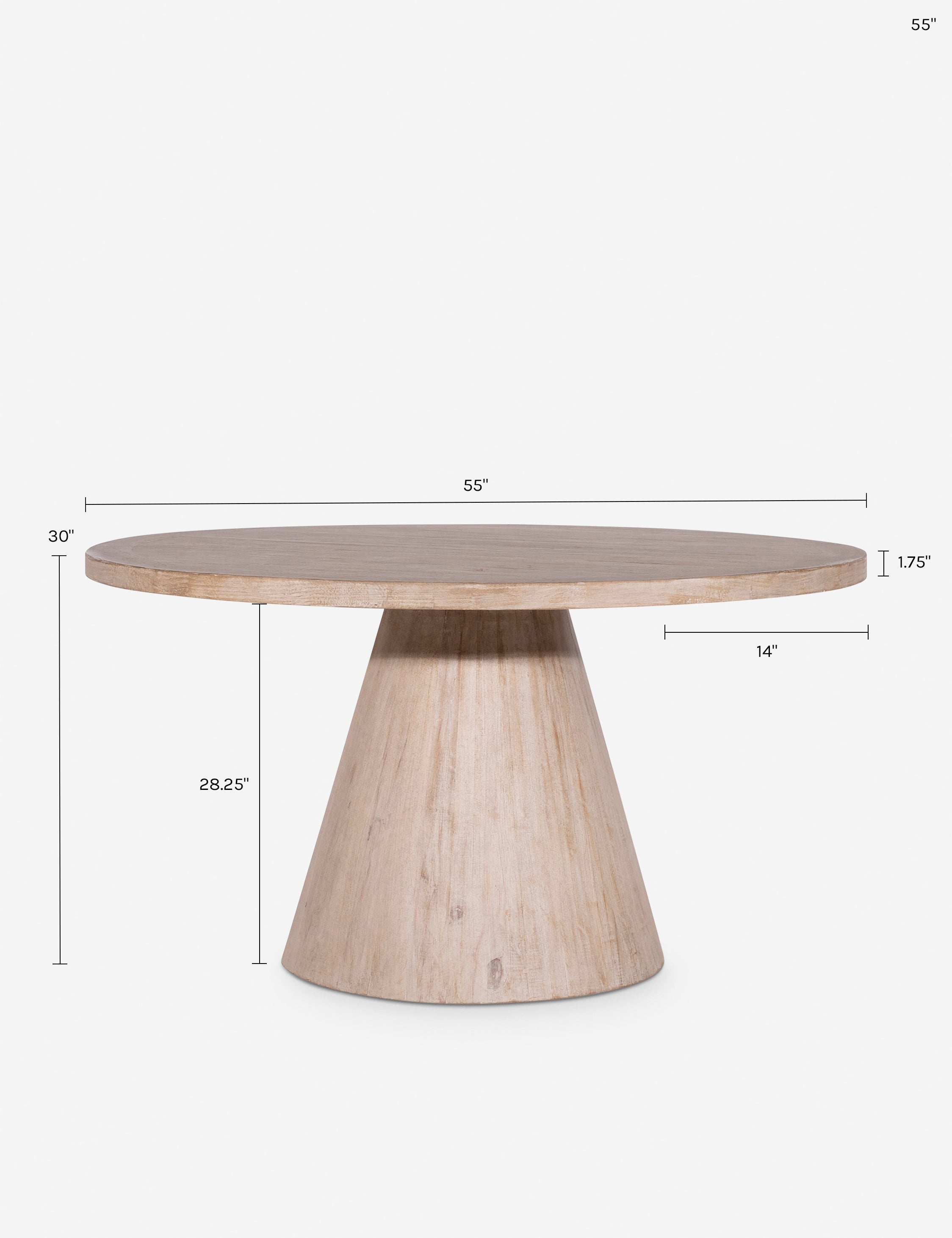 Lulu and Georgia Horton Round Dining Table – Natural - view 6