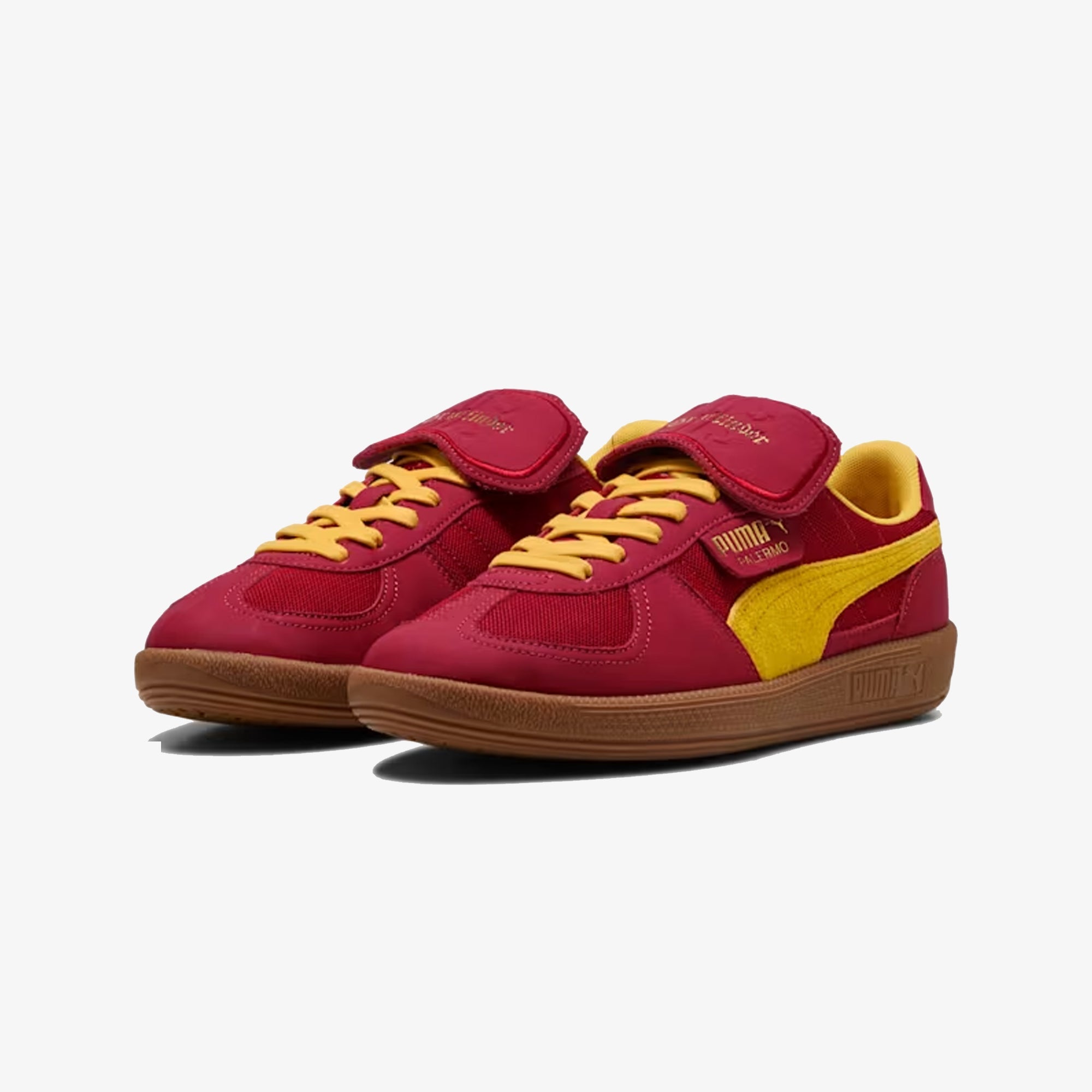 PUMA | x HARRY POTTER PALERMO HAIRY SUEDE FORMSTRIP { DARK CRIMSON-YELLOW SIZZLE - view 2