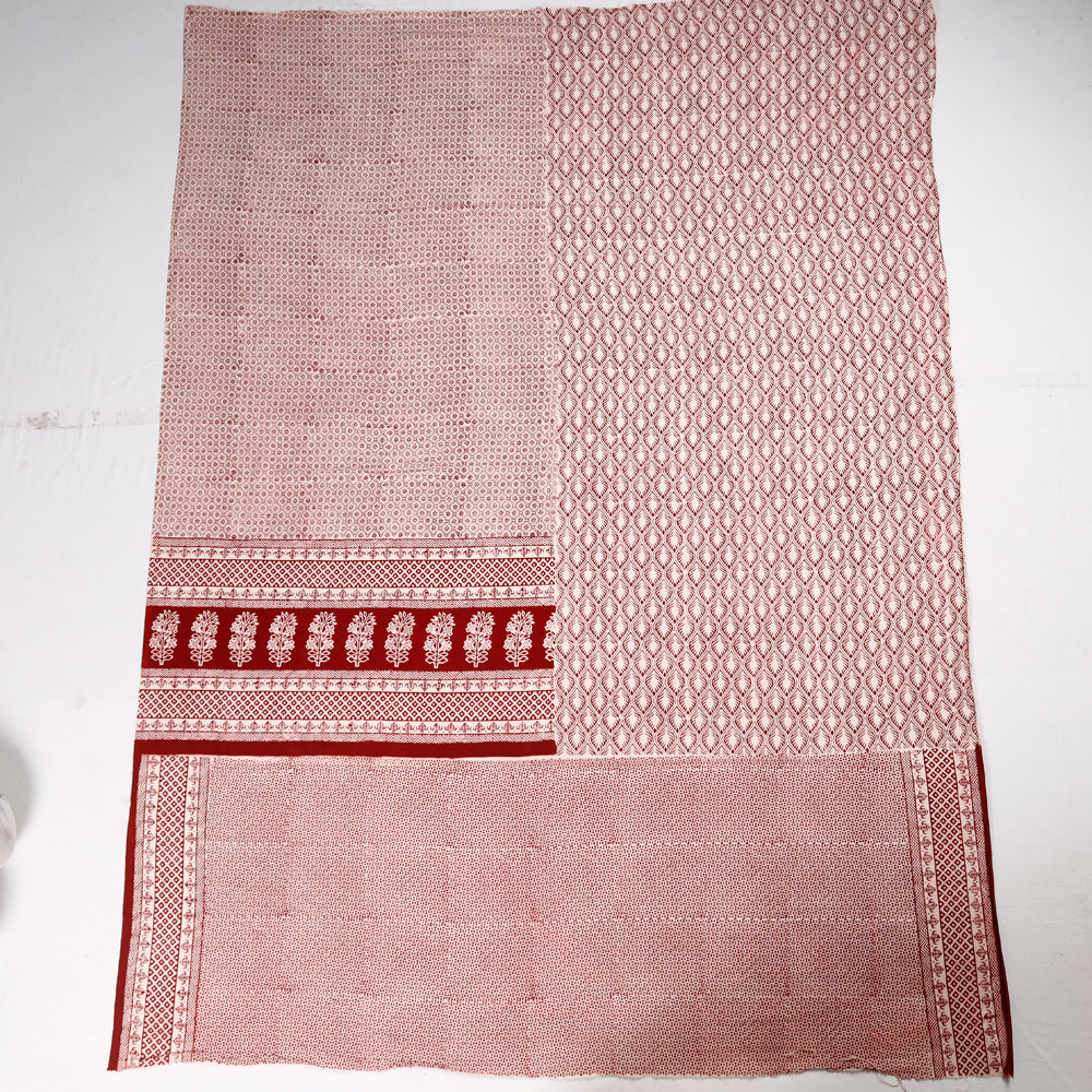 BAGH PRINTS BY MOHAMMED RAFIK KHATRI Bagh Block Printed Cotton Kurta Material - 2.5 Meter