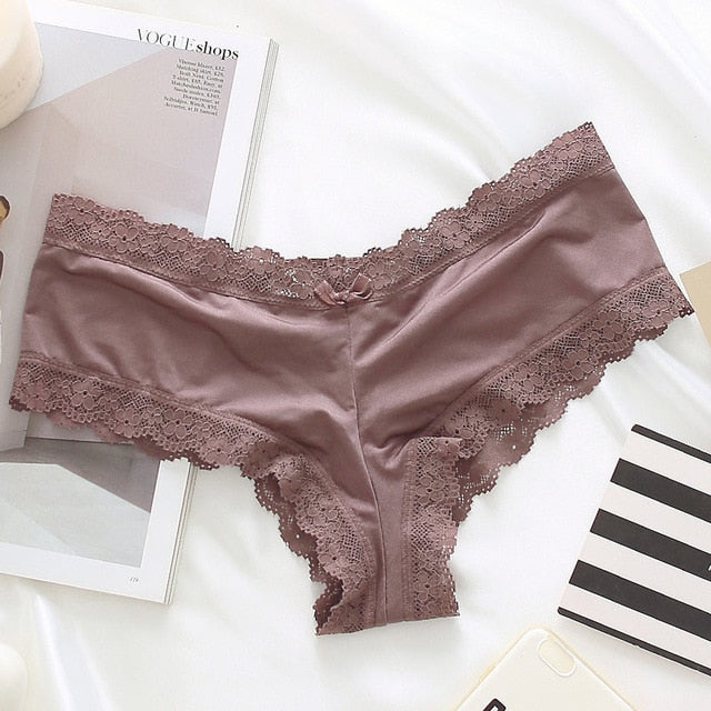 BlackTree Satin Sexy High-Level Crotch Cotton Briefs ..