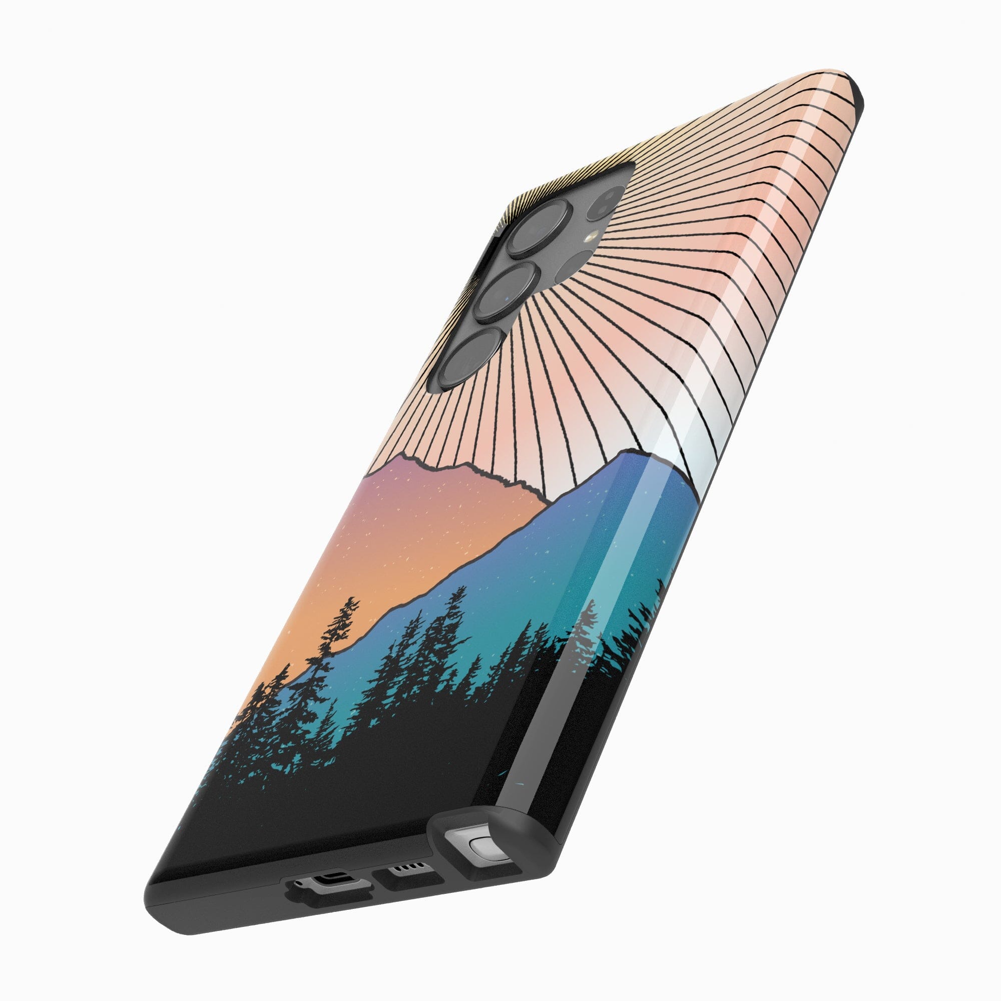 Casetry Golden Hour | Mountain Sunset Samsung Case - view 4