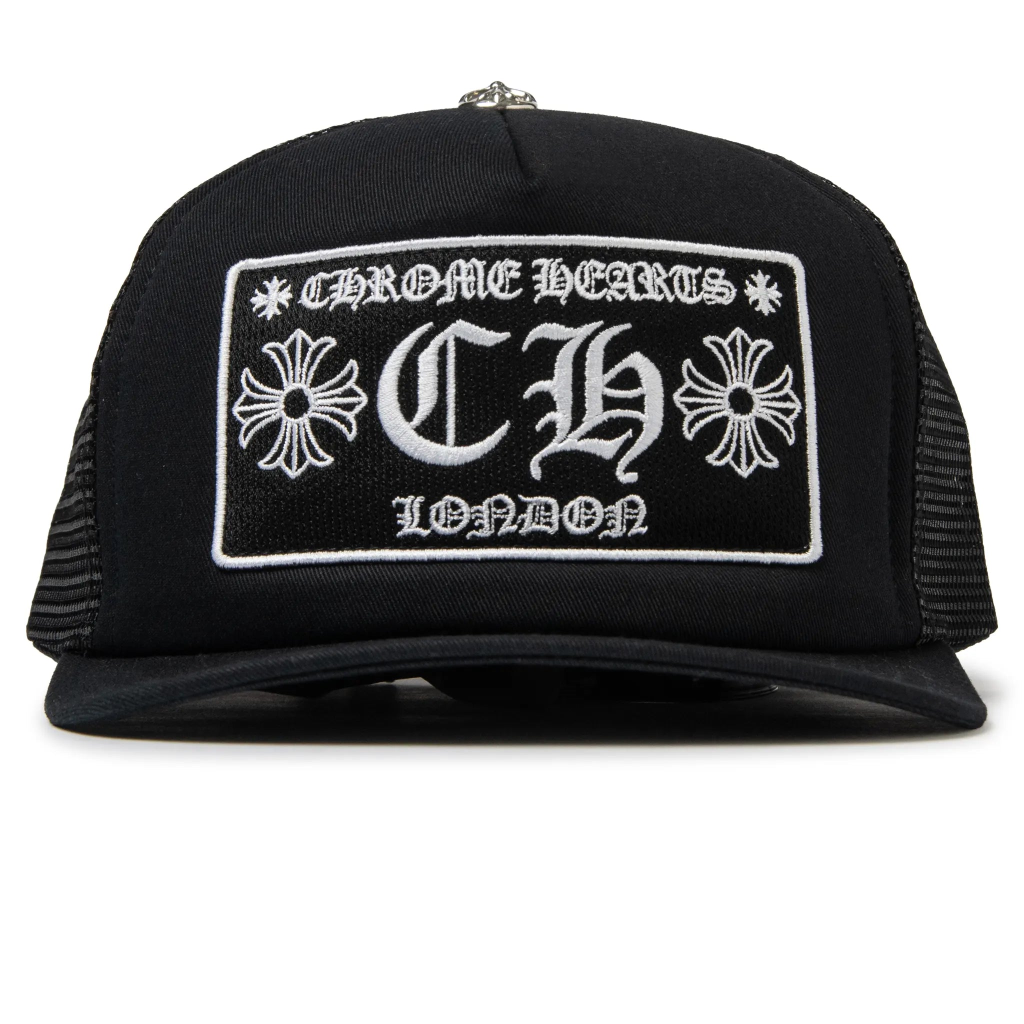 Chrome Hearts CH London Black Trucker Cap - view 2